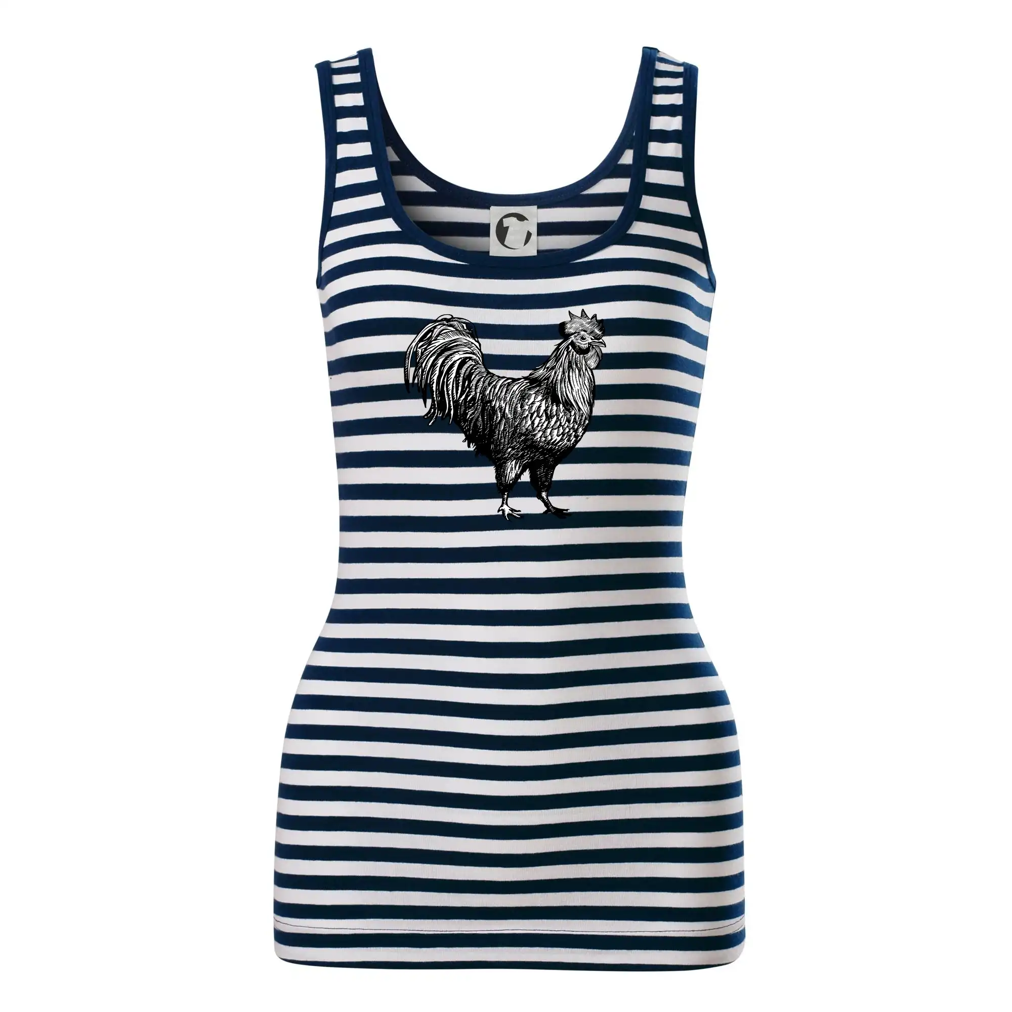 Kohout kreslený černobílý