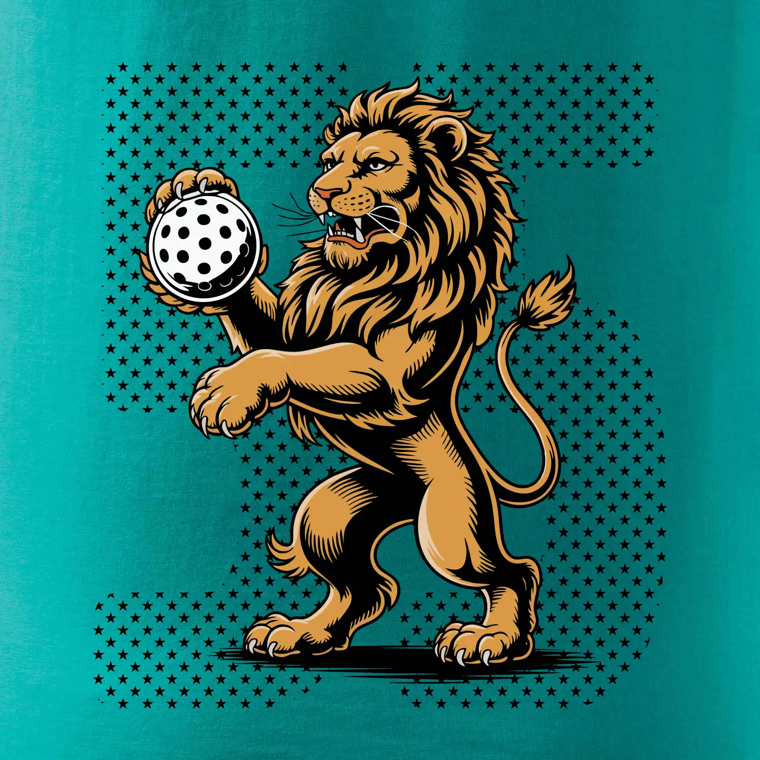 Floorball lev stojící a číslo