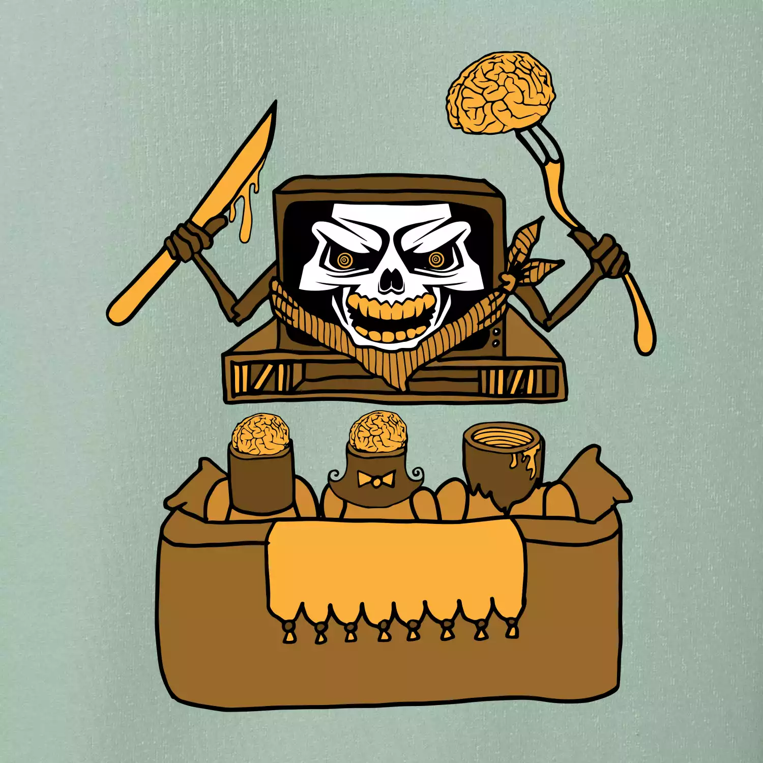 Mozkožrout - televize (Pecka design)