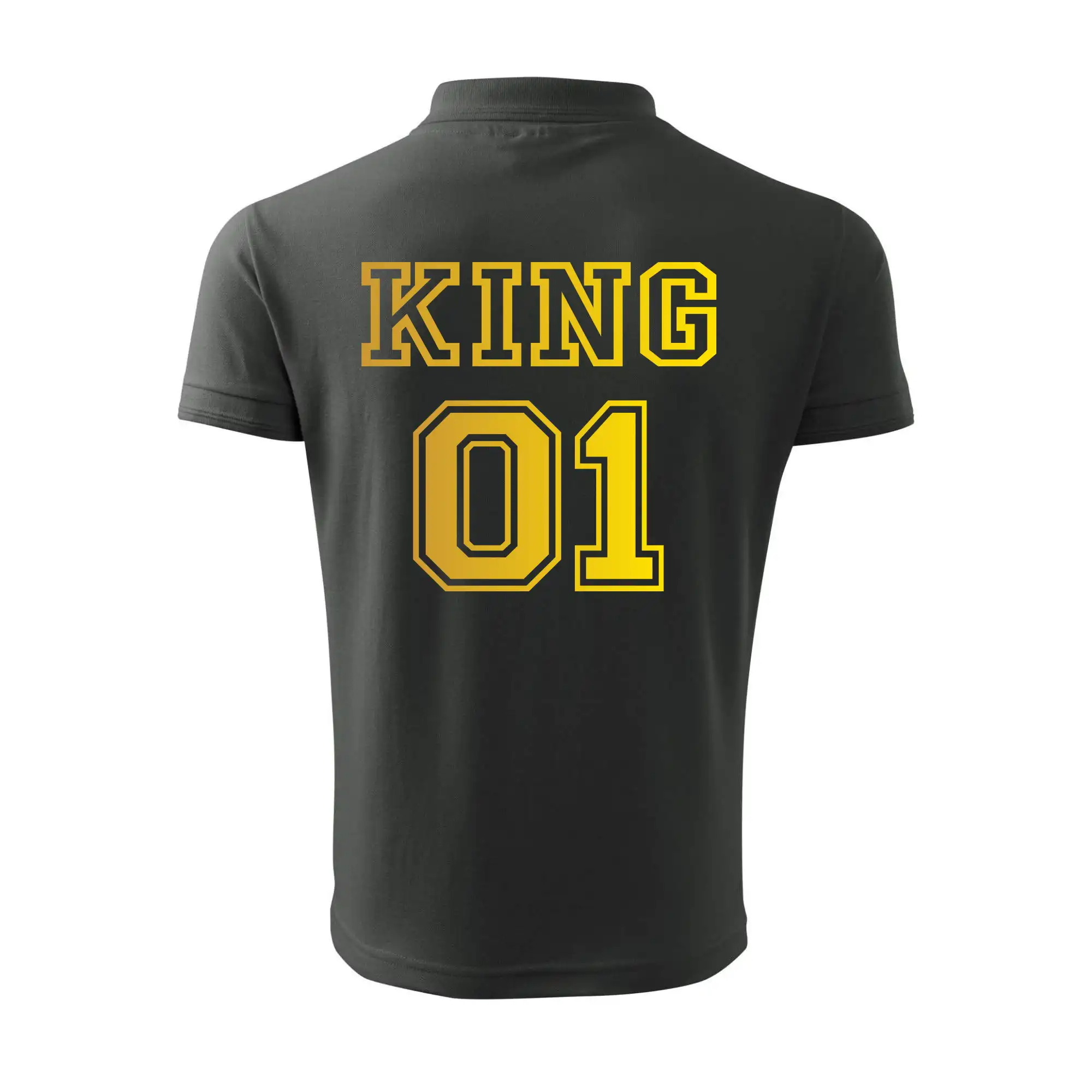 King - Queen - 01 dres - zlatý potisk