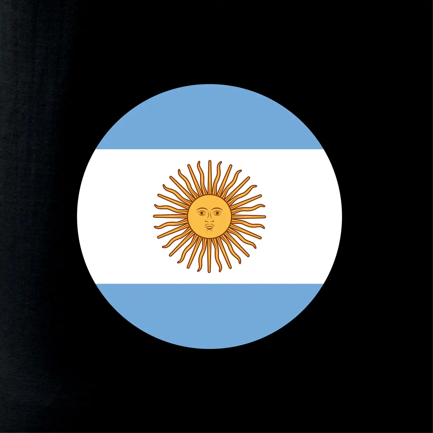 Argentina vlajka kulatá