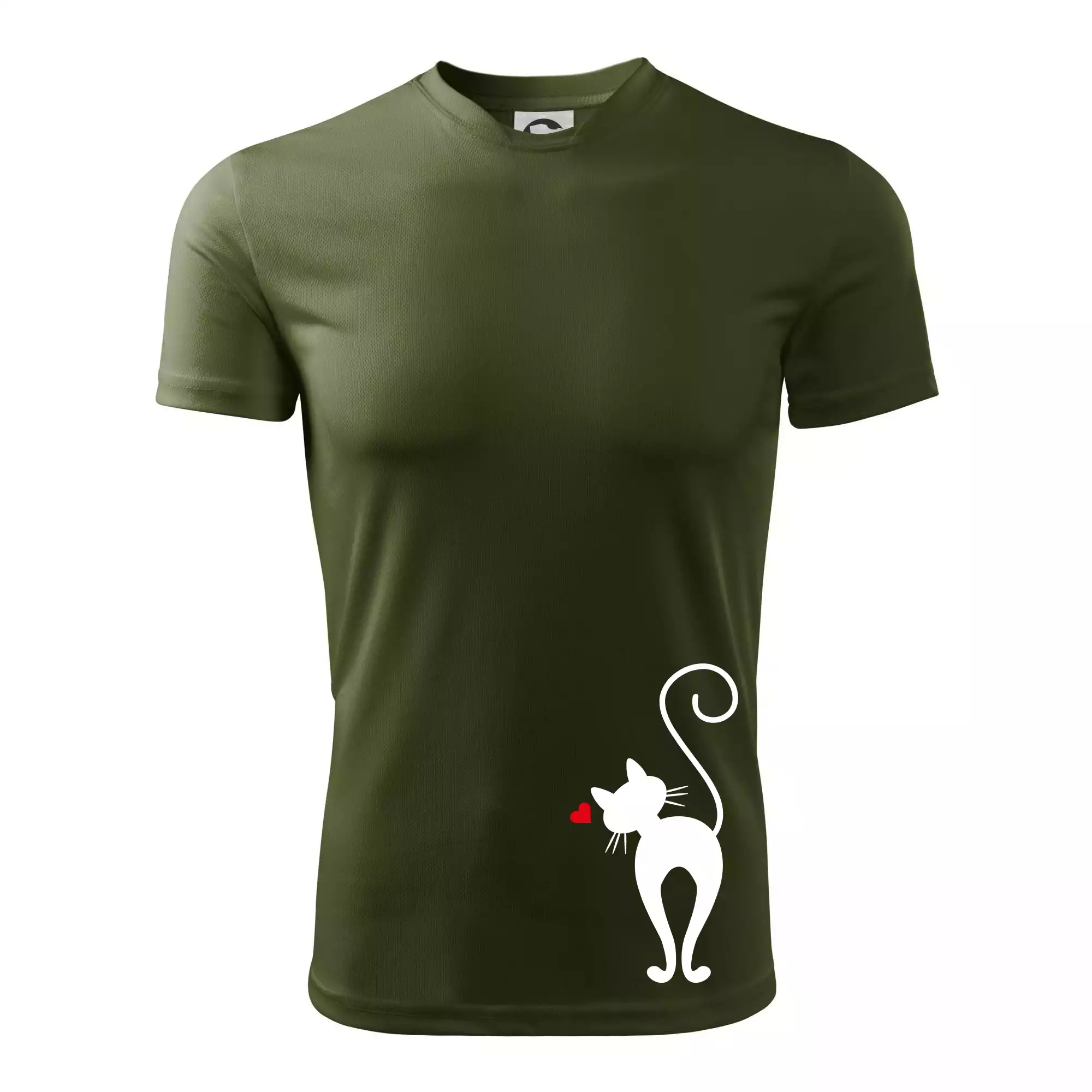 Zamilovaná kočka zezadu