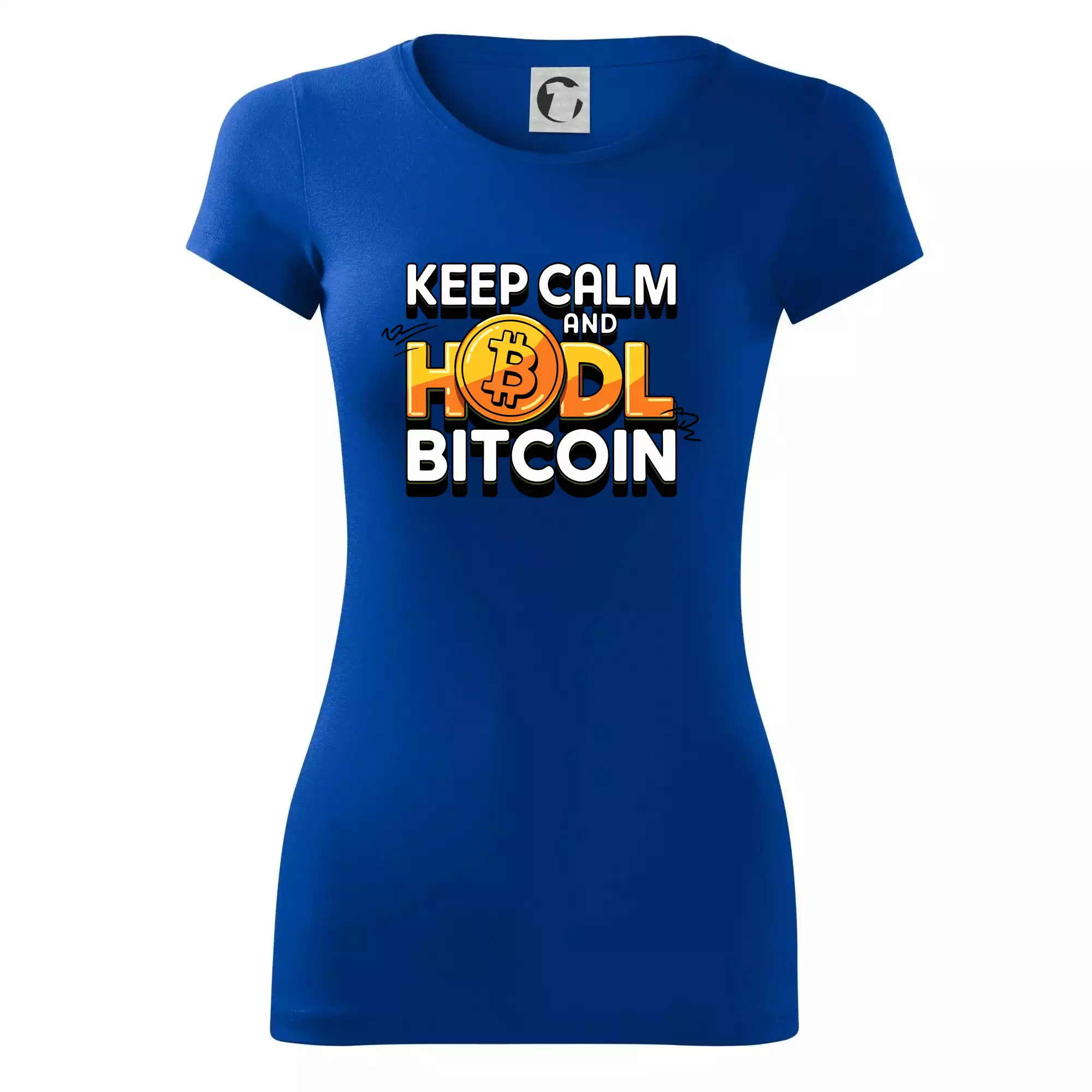 3D nápis Keep Calm and HODL Bitcoin