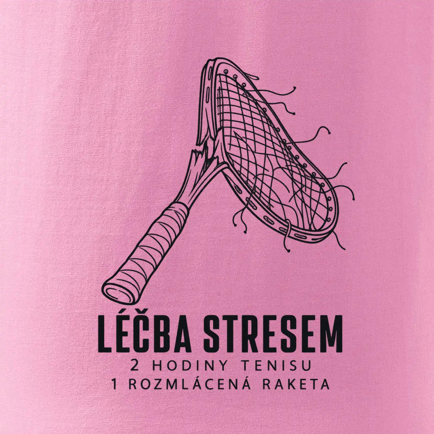 Léčba stresem rozmlácená raketa