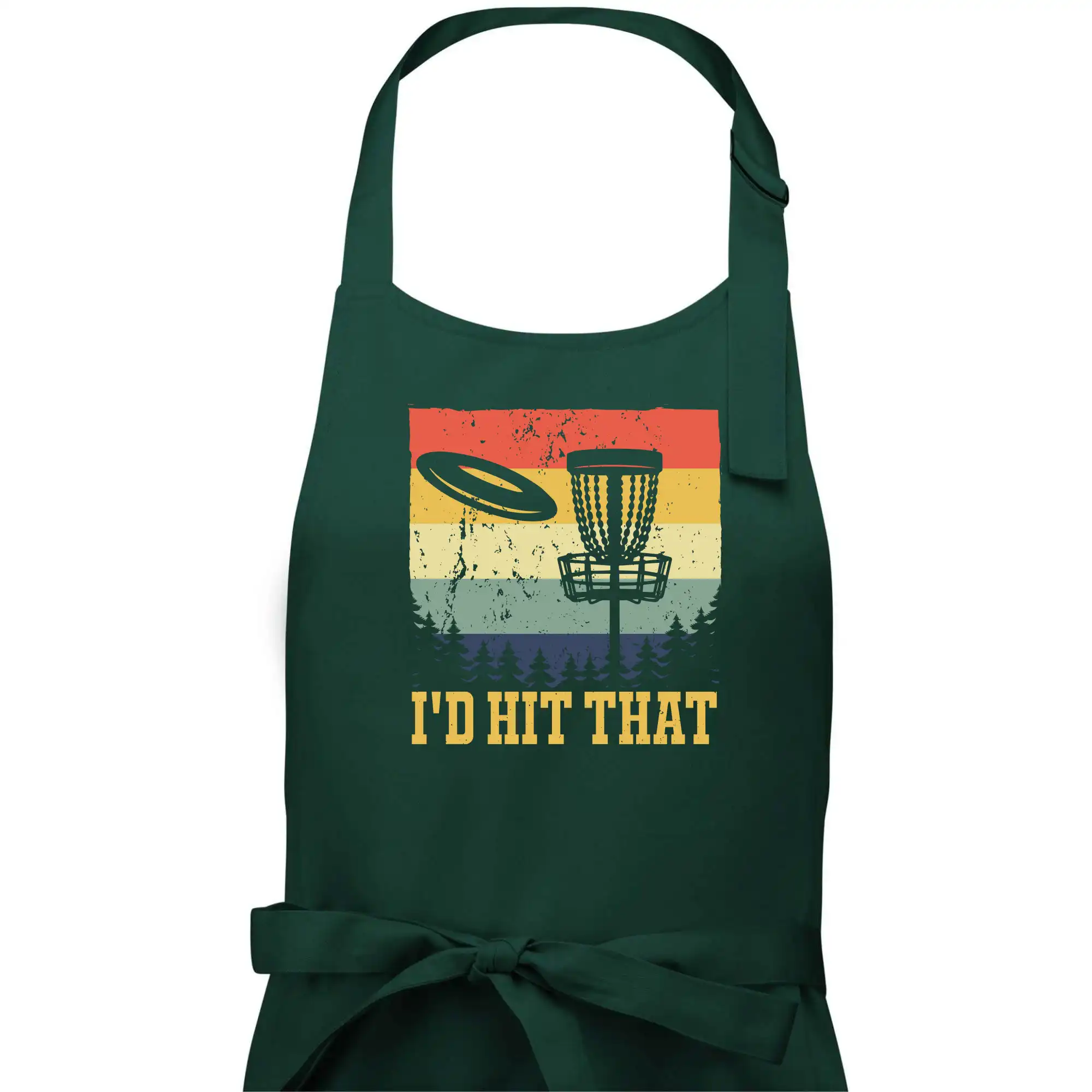Disc golf player retro vintage