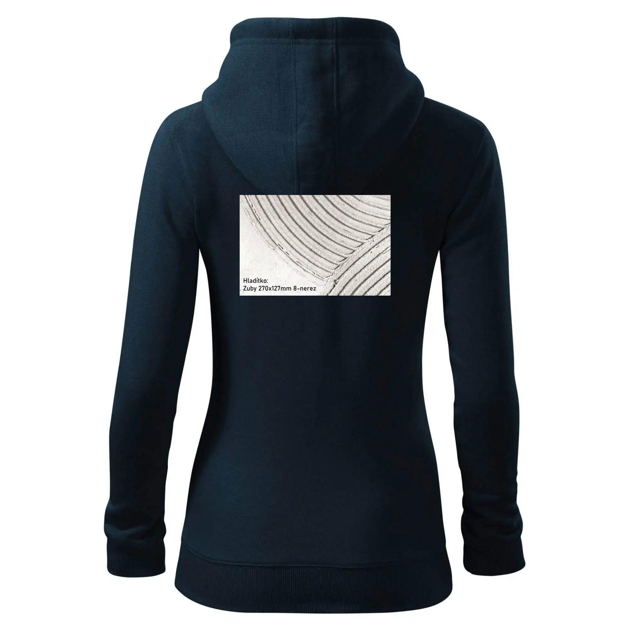 Hladítko zuby 270x127mm 8 nerez