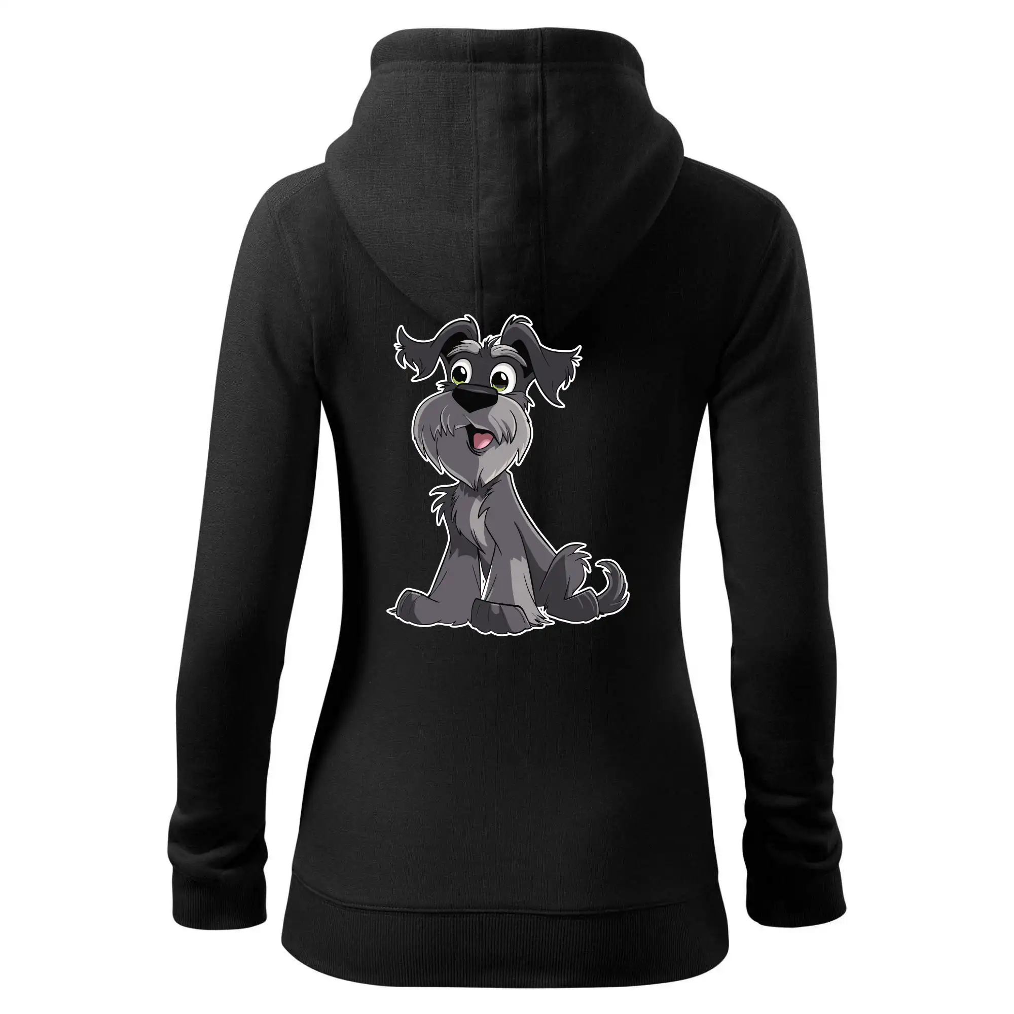 Knírač kreslený sedící