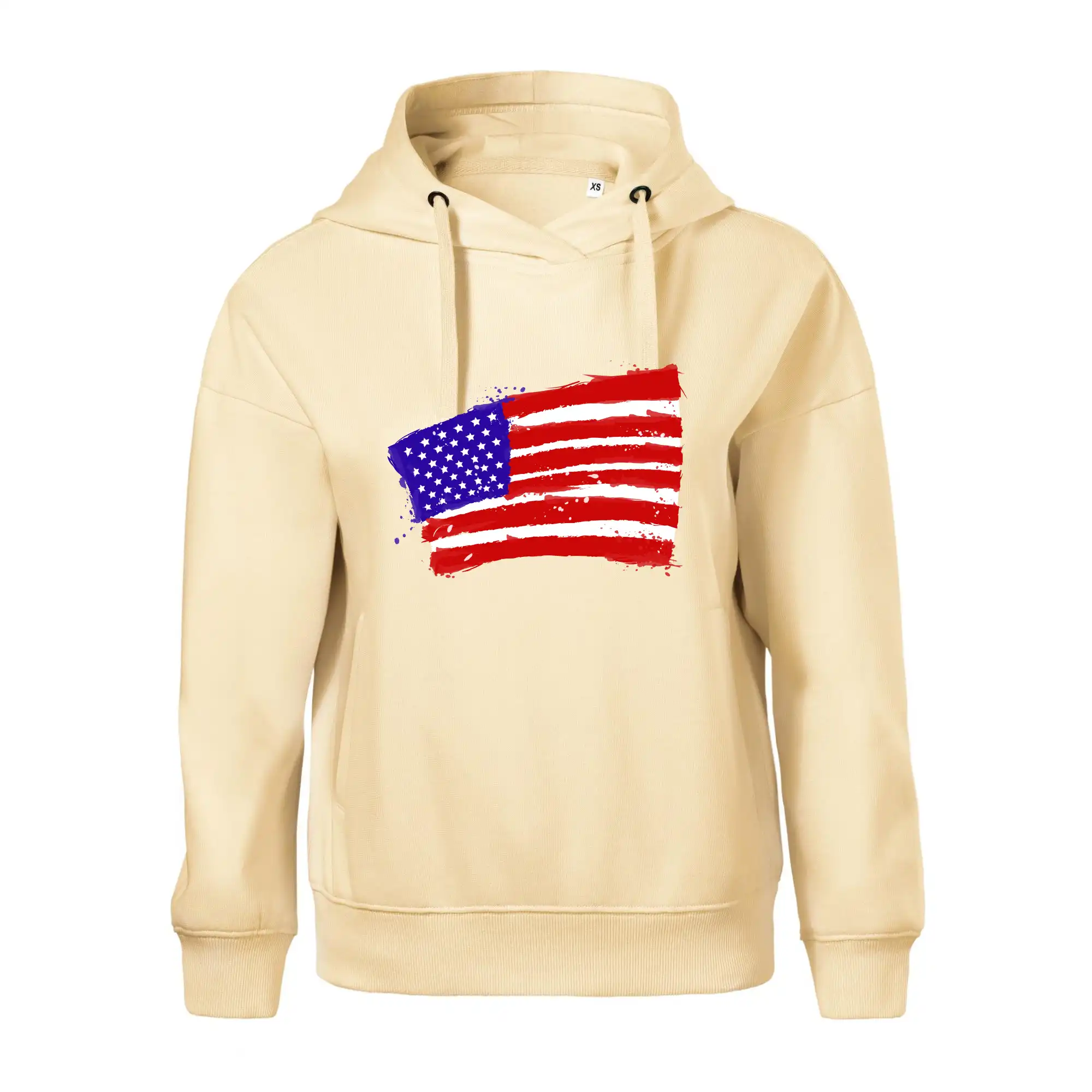 Americká vlajka ohnutá