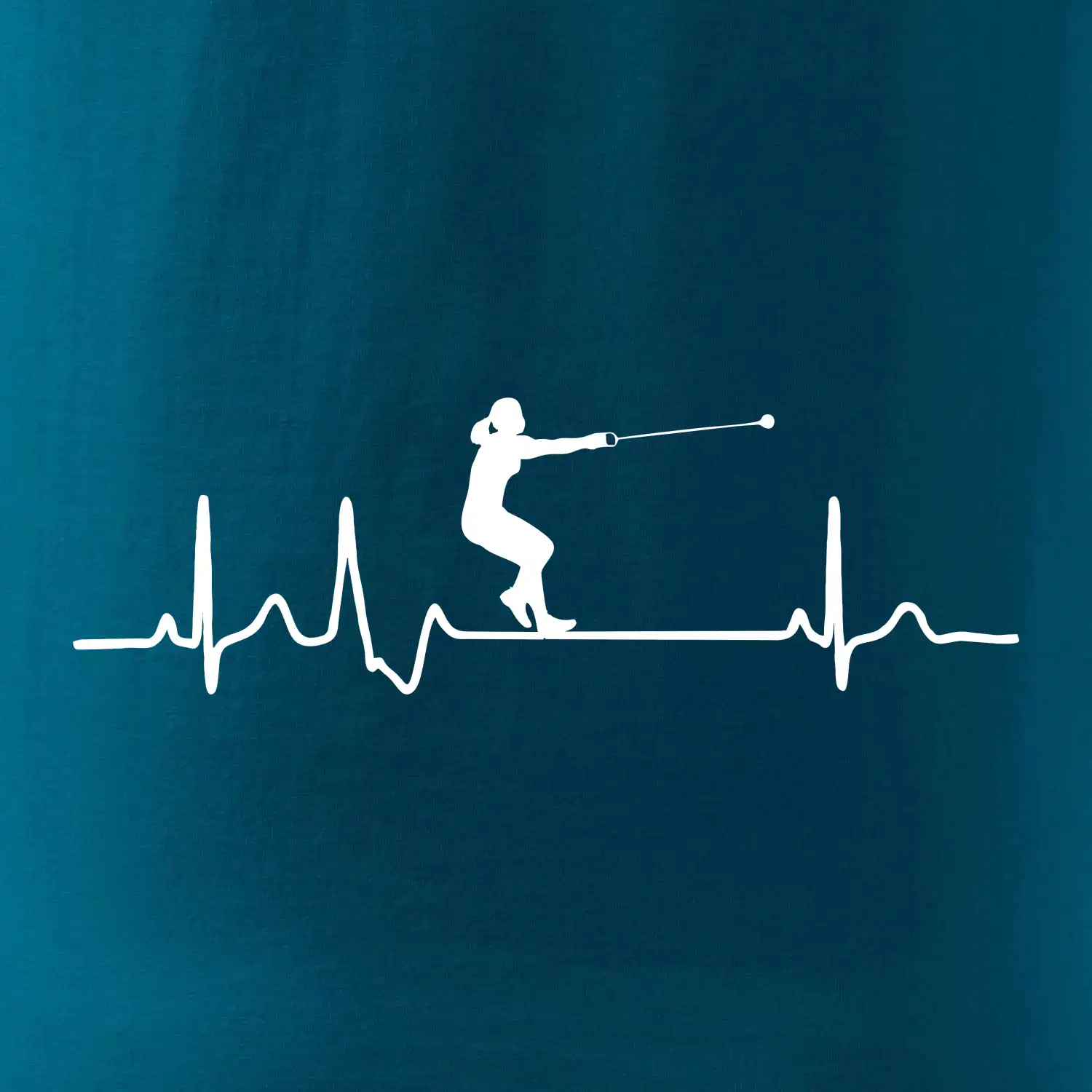 EKG hod kladivem žena