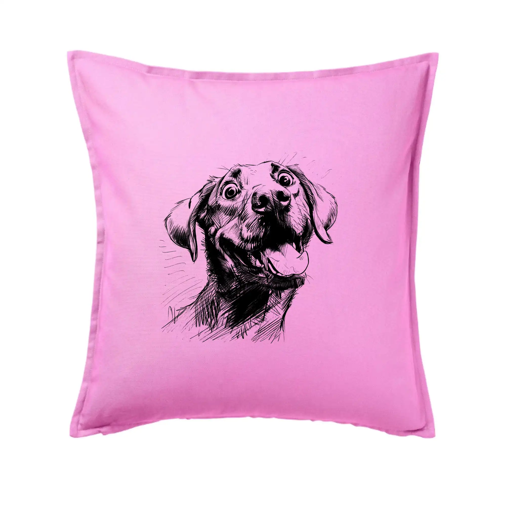 Černobílá karikatura Labrador světlý