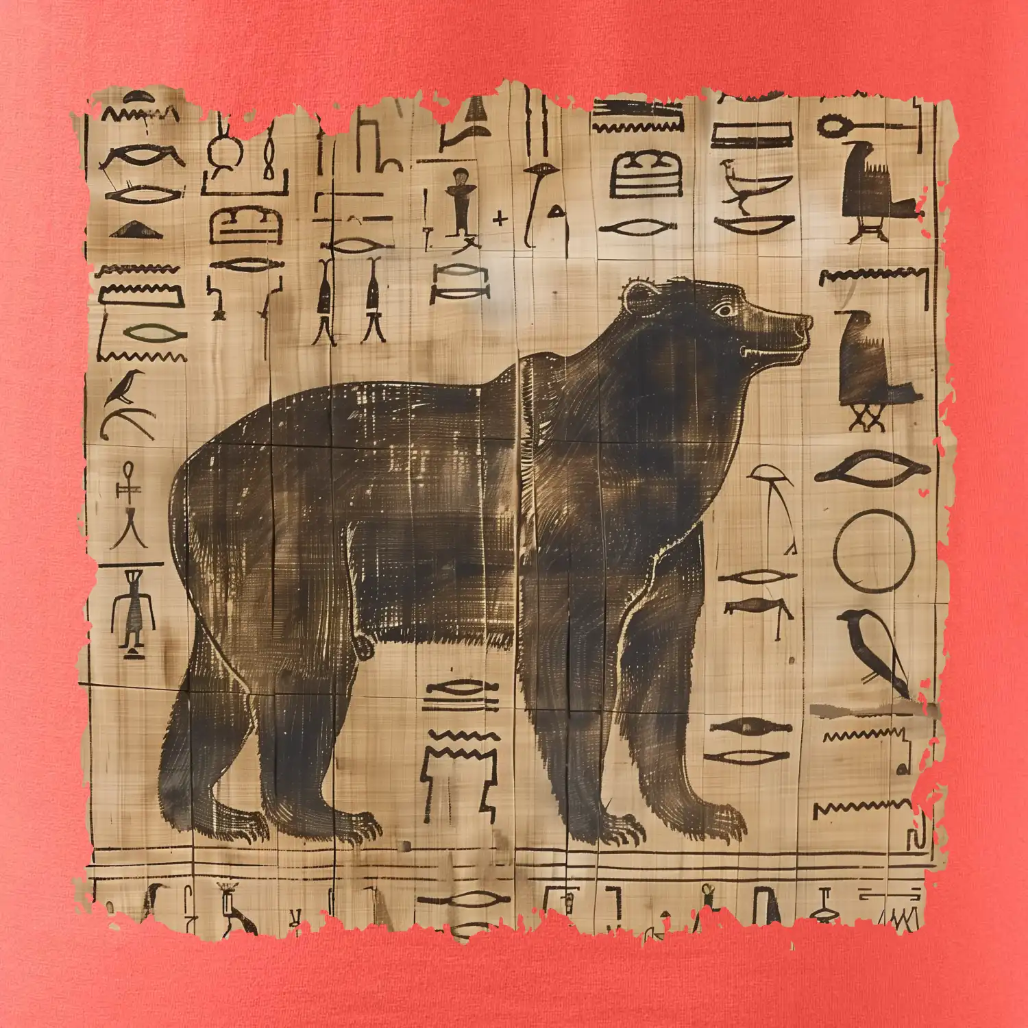 Egyptské hieroglyfy medvěd