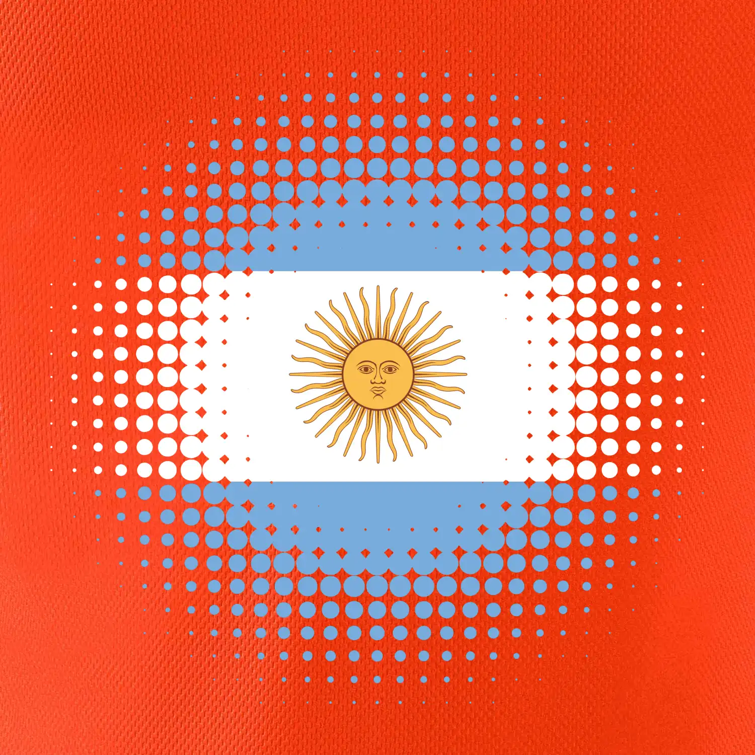 Argentina vlajka tečkovaná