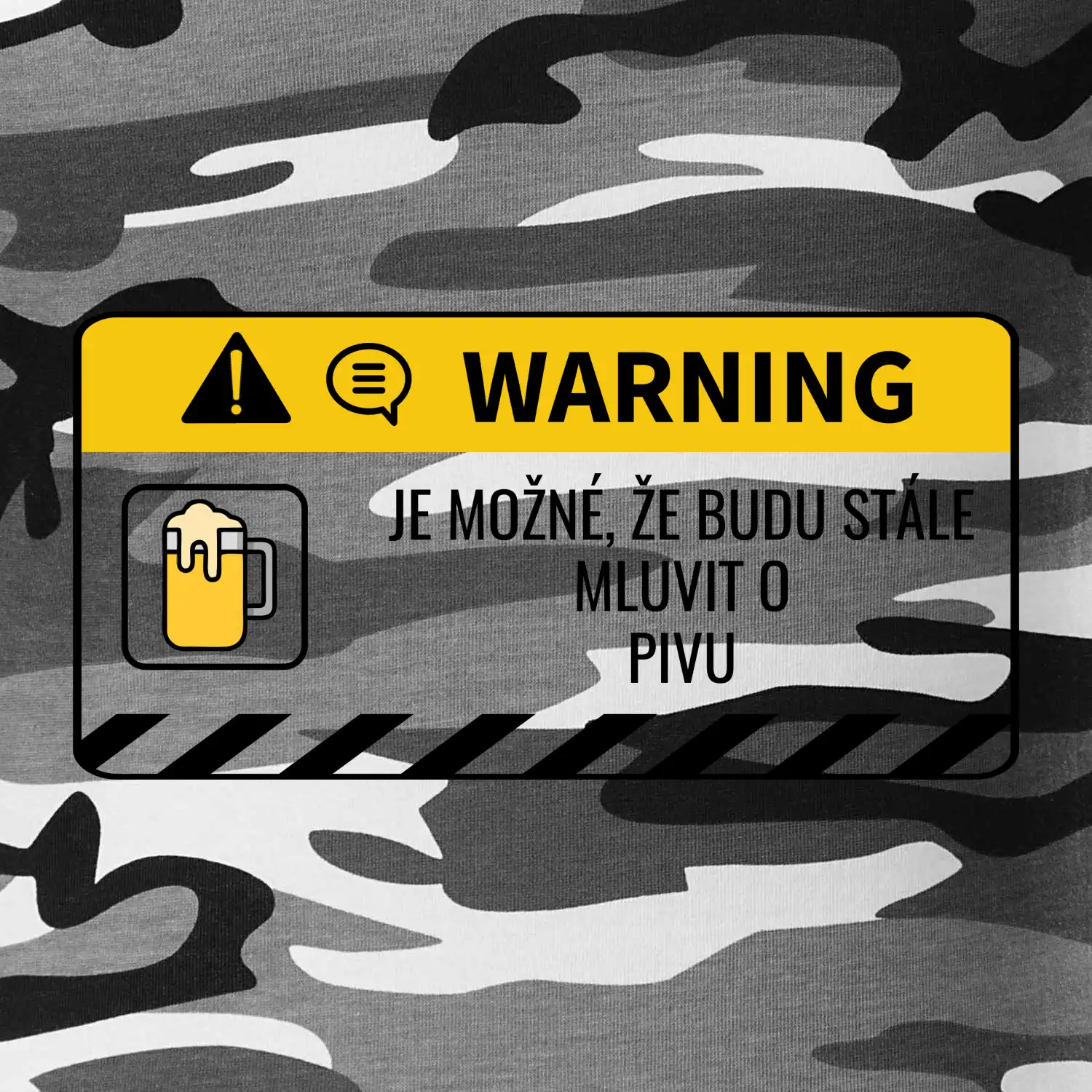 Warning mluvení - pivo