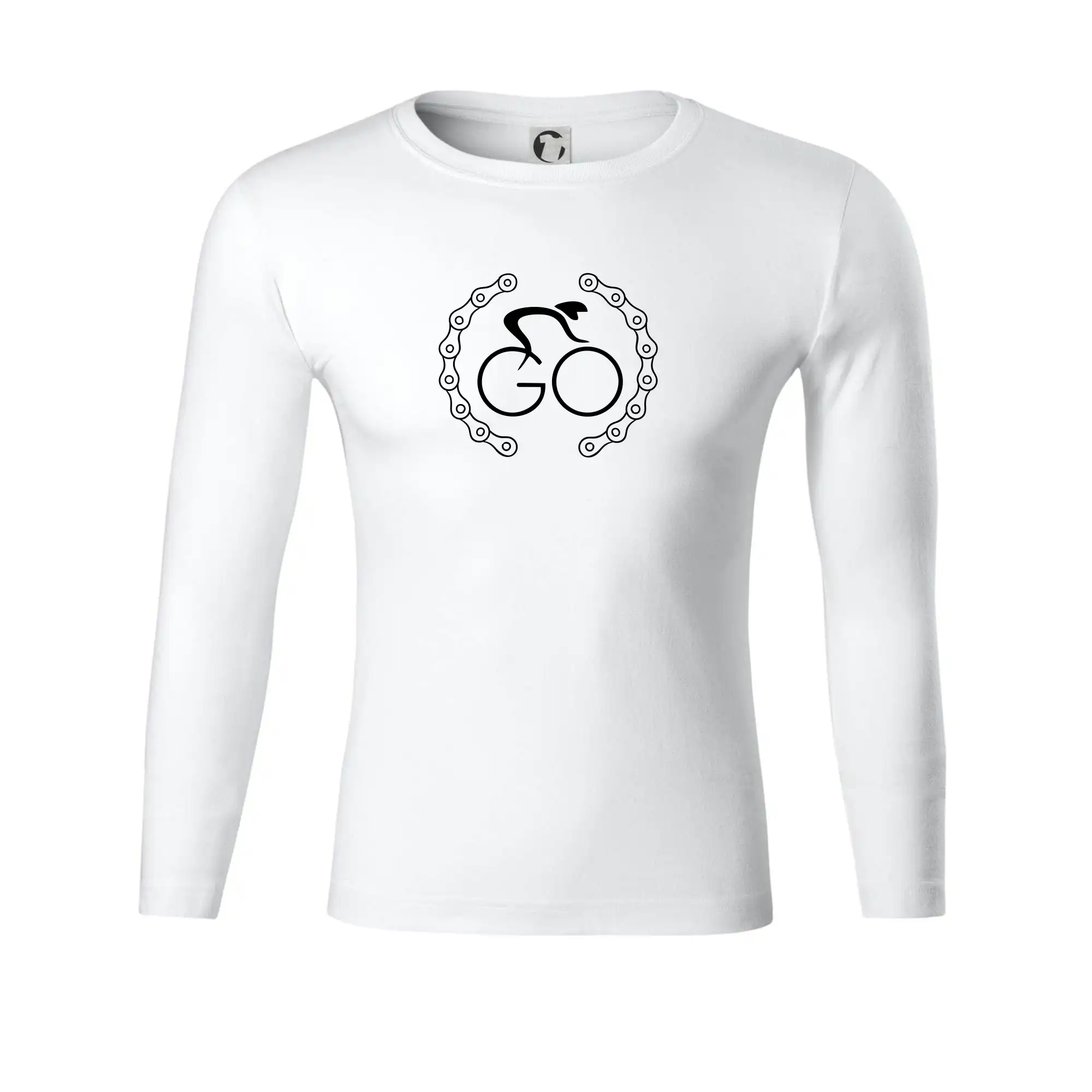 Logo cyklisty a řetěz