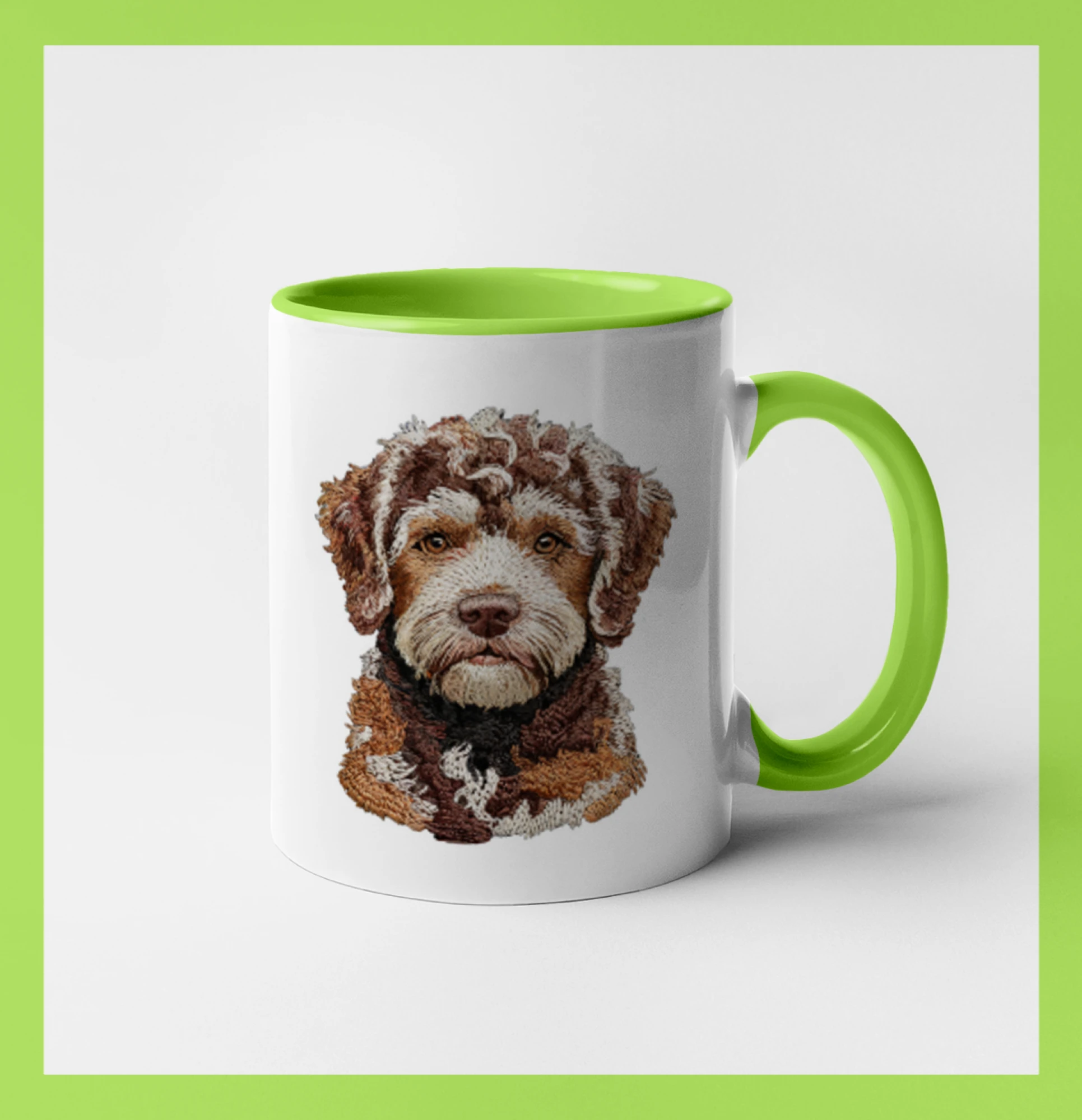 Lagotto romagnolo vyšívaná hlava