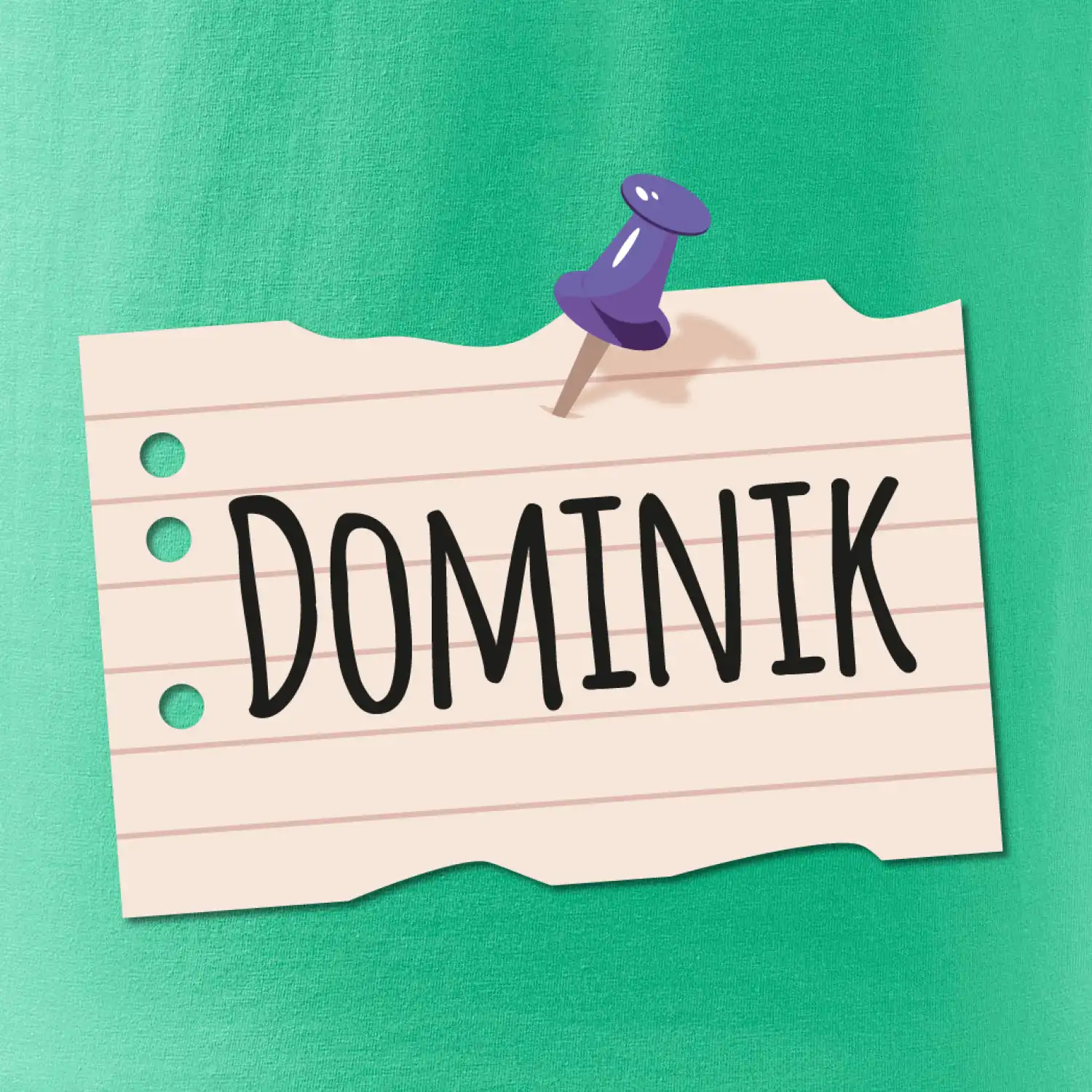 Papírek se jmenovkou - prso - vlastní jméno