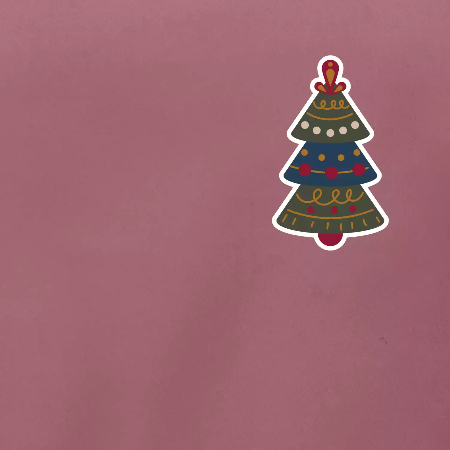 Folklor na prsu vánoční stromek