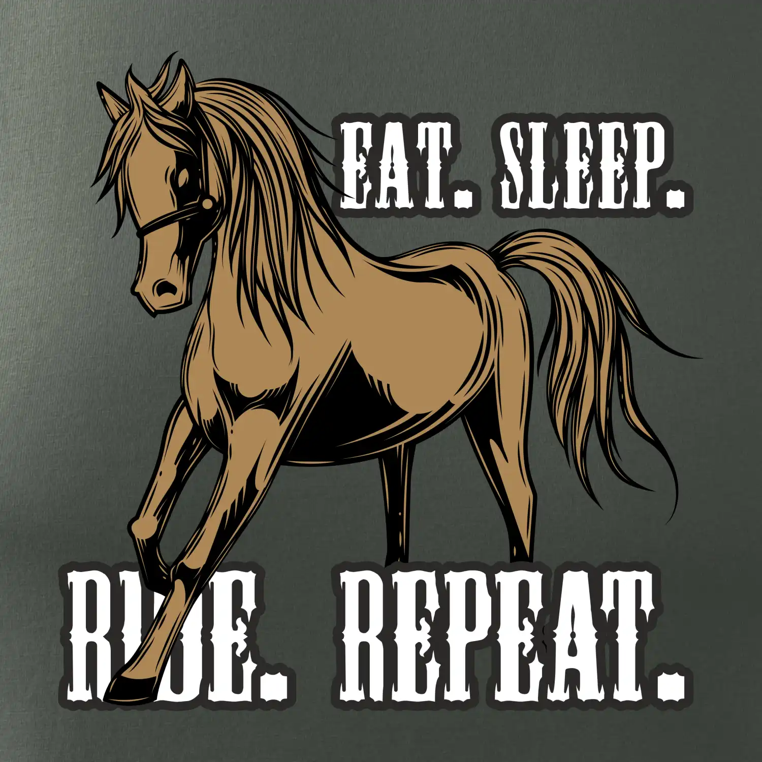 Eat Sleep Ride Repeat Western