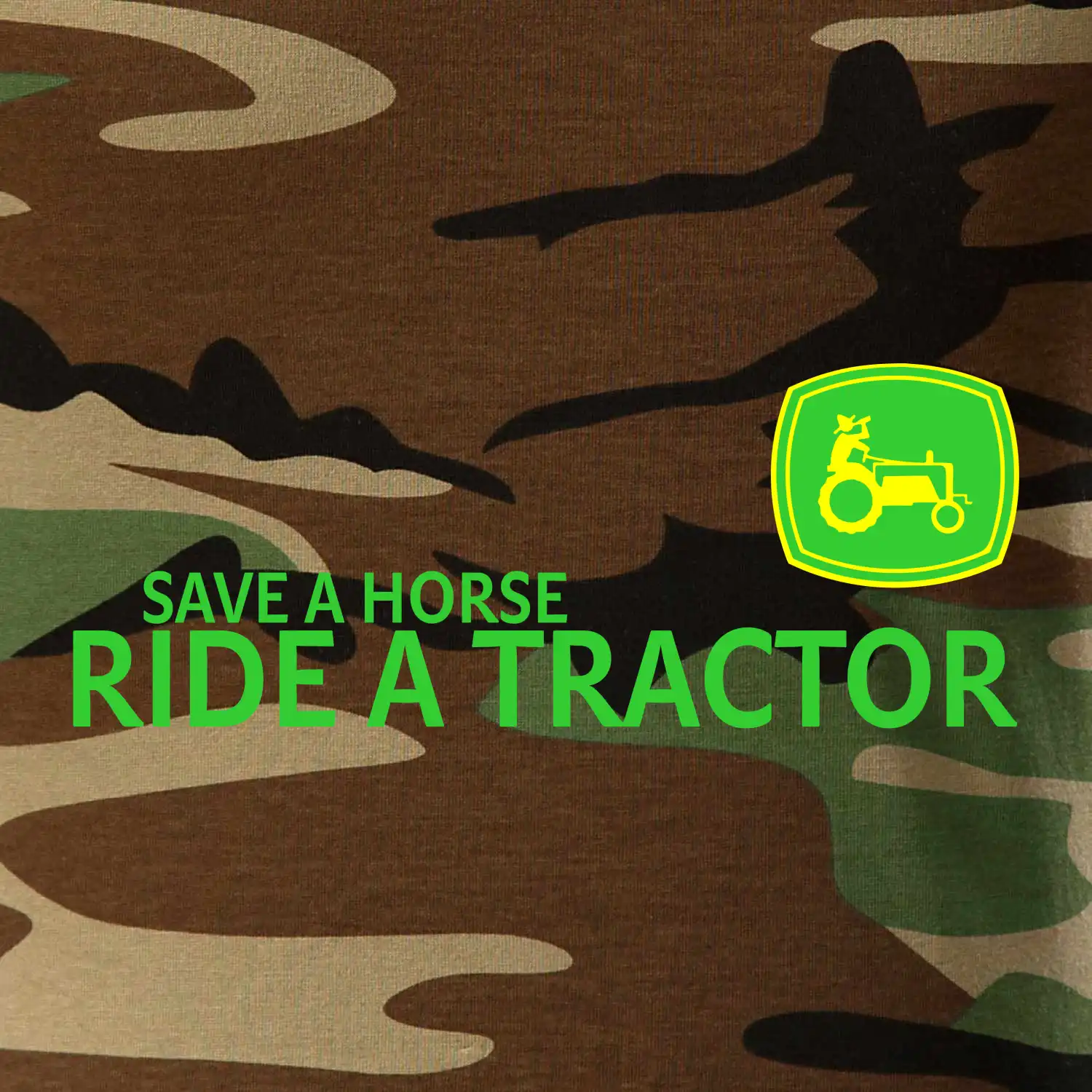 Save horse, ride tractor