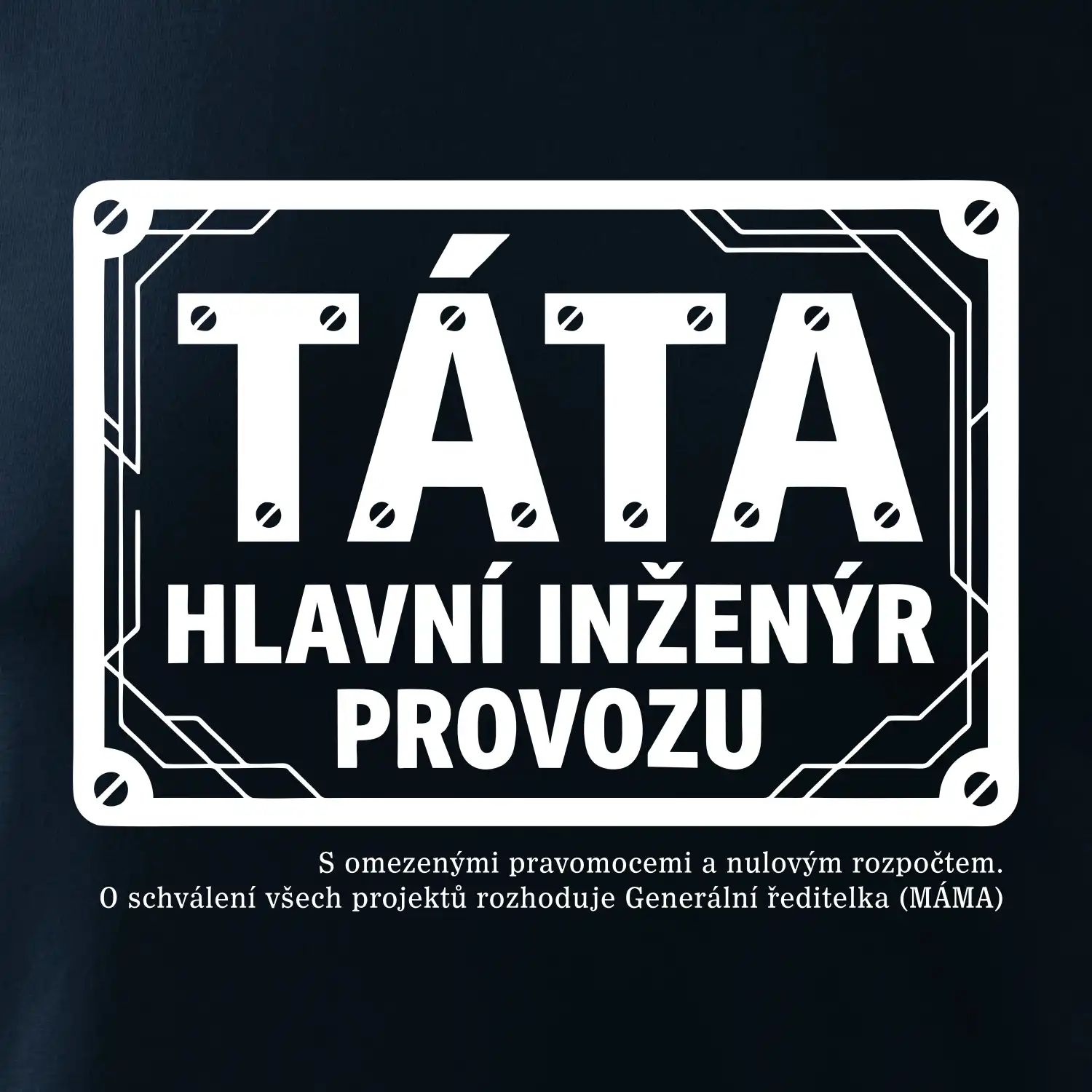 Táta hlavní inženýr provozu