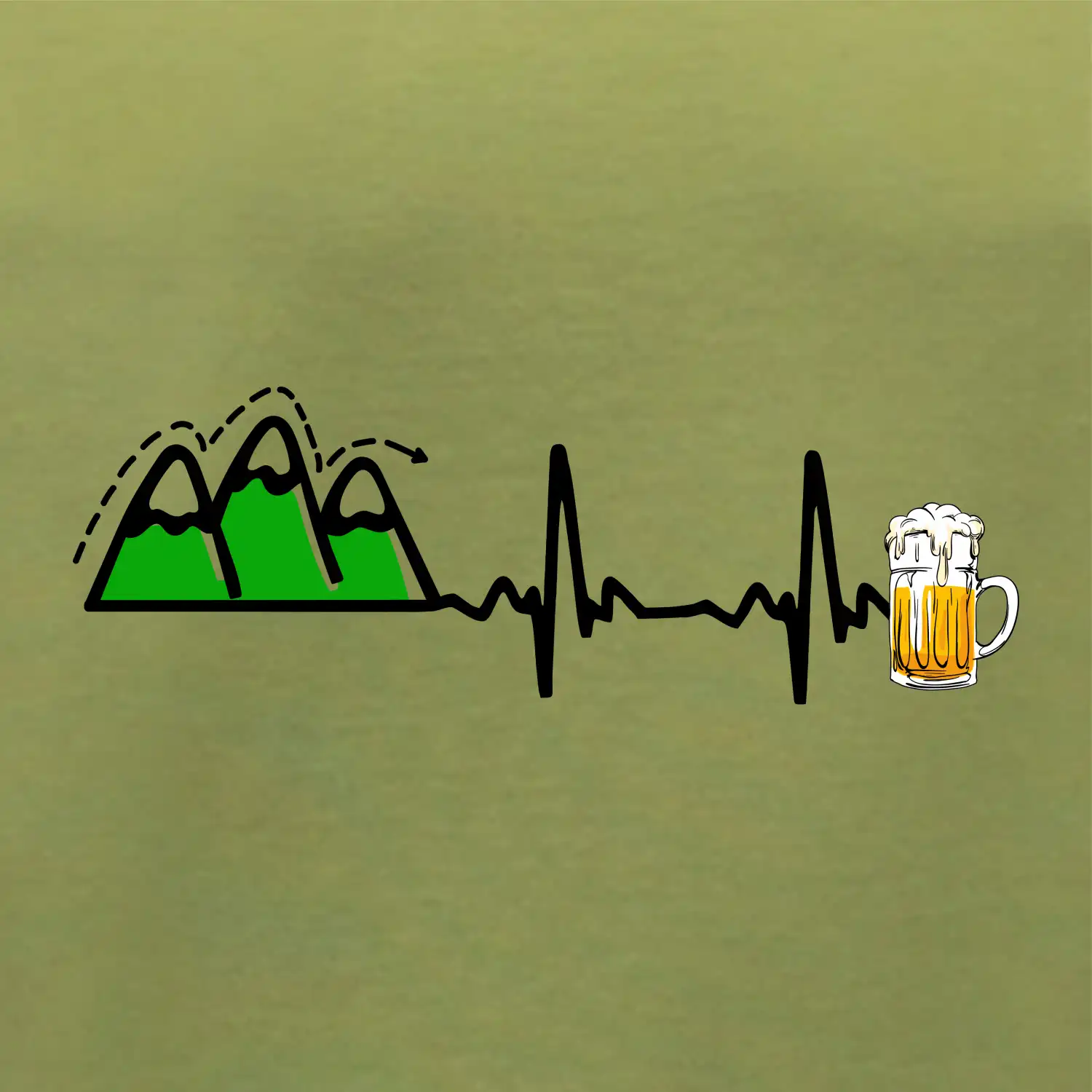 EKG z hor na pivo