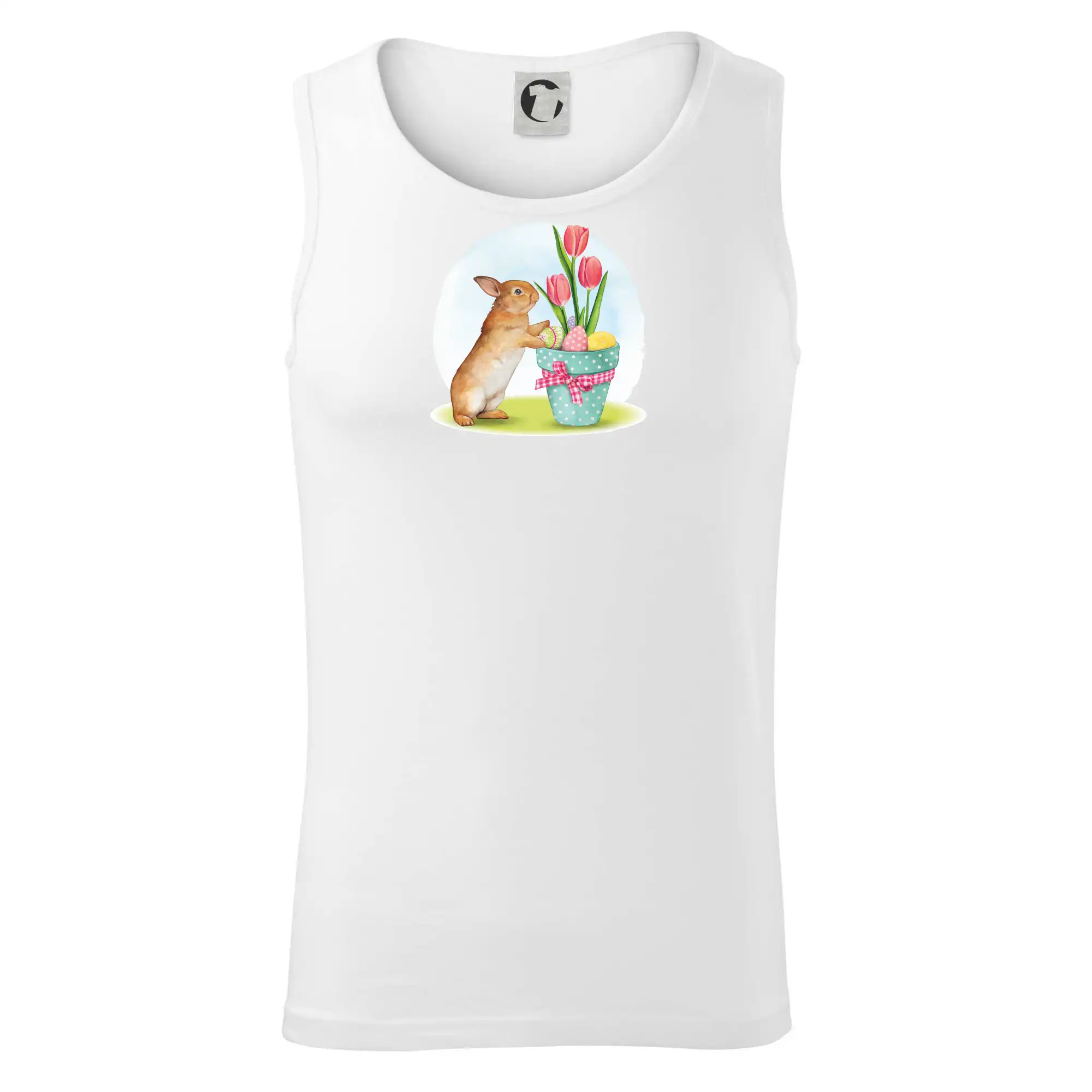 Velikonoční zajíček tulipány