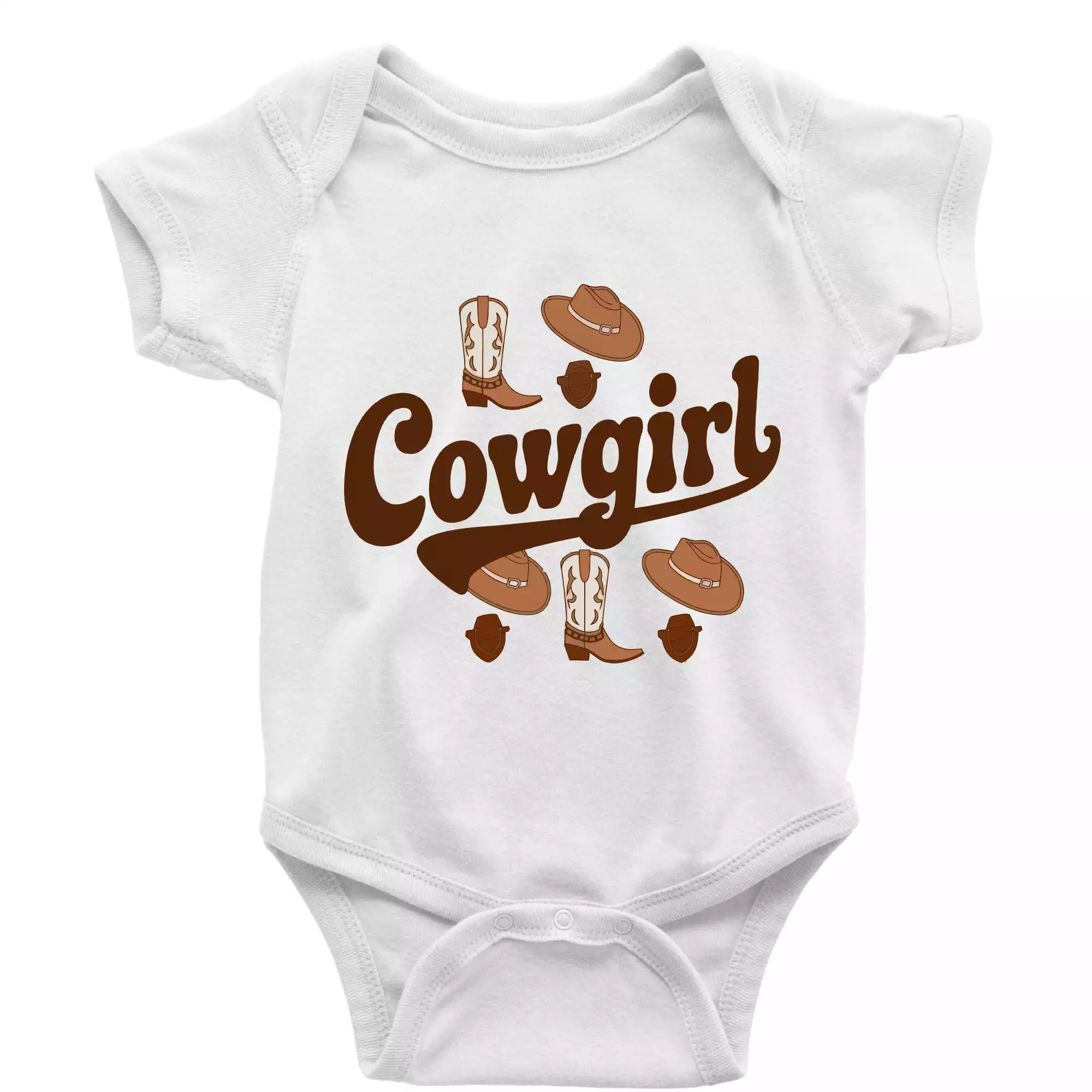 Cowgirl nápis a oblečení