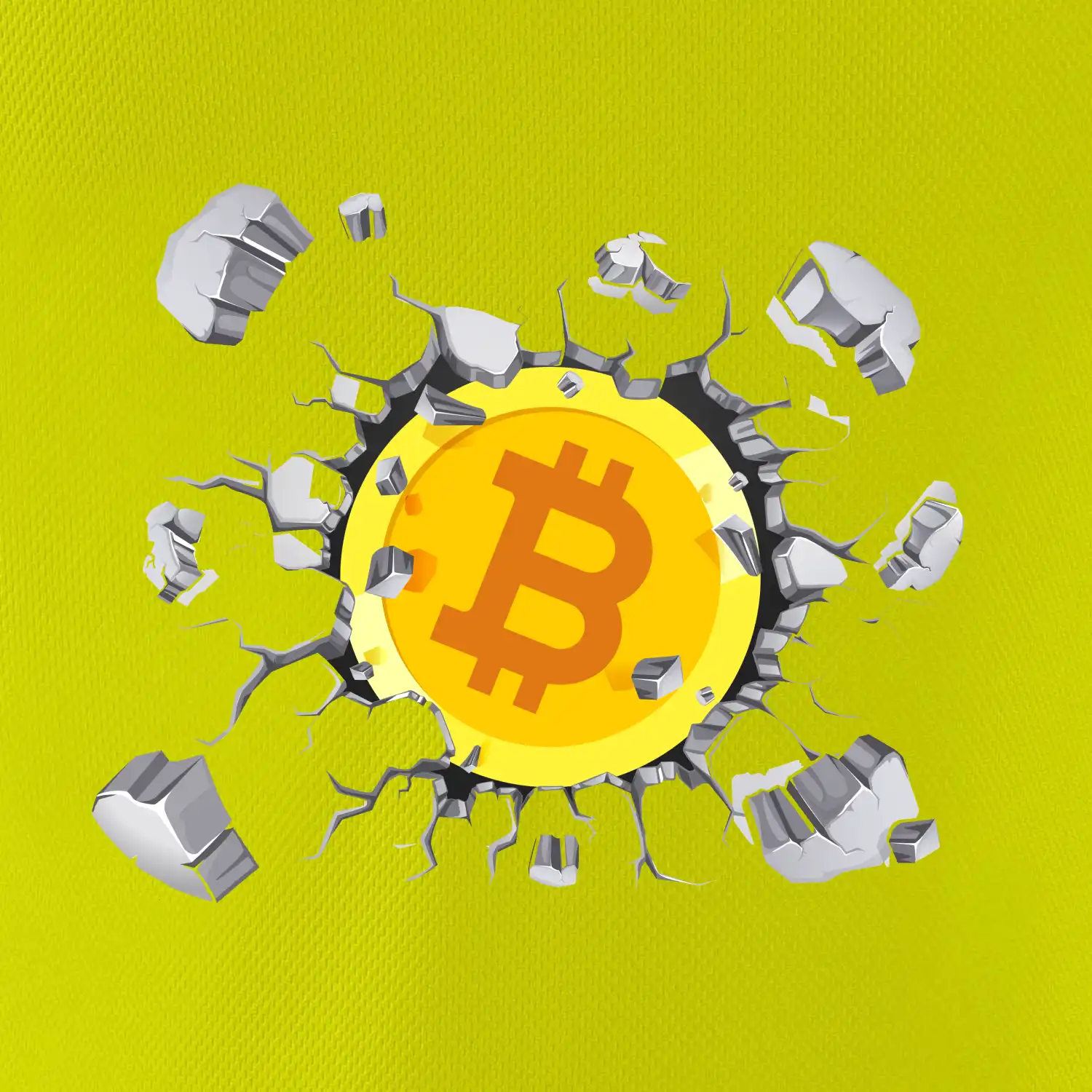 Bitcoin v triku