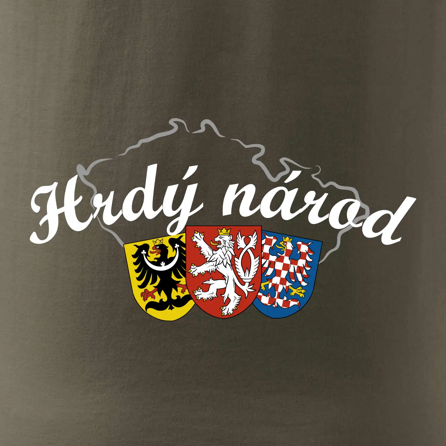 Hrdý národ - mapa a znaky