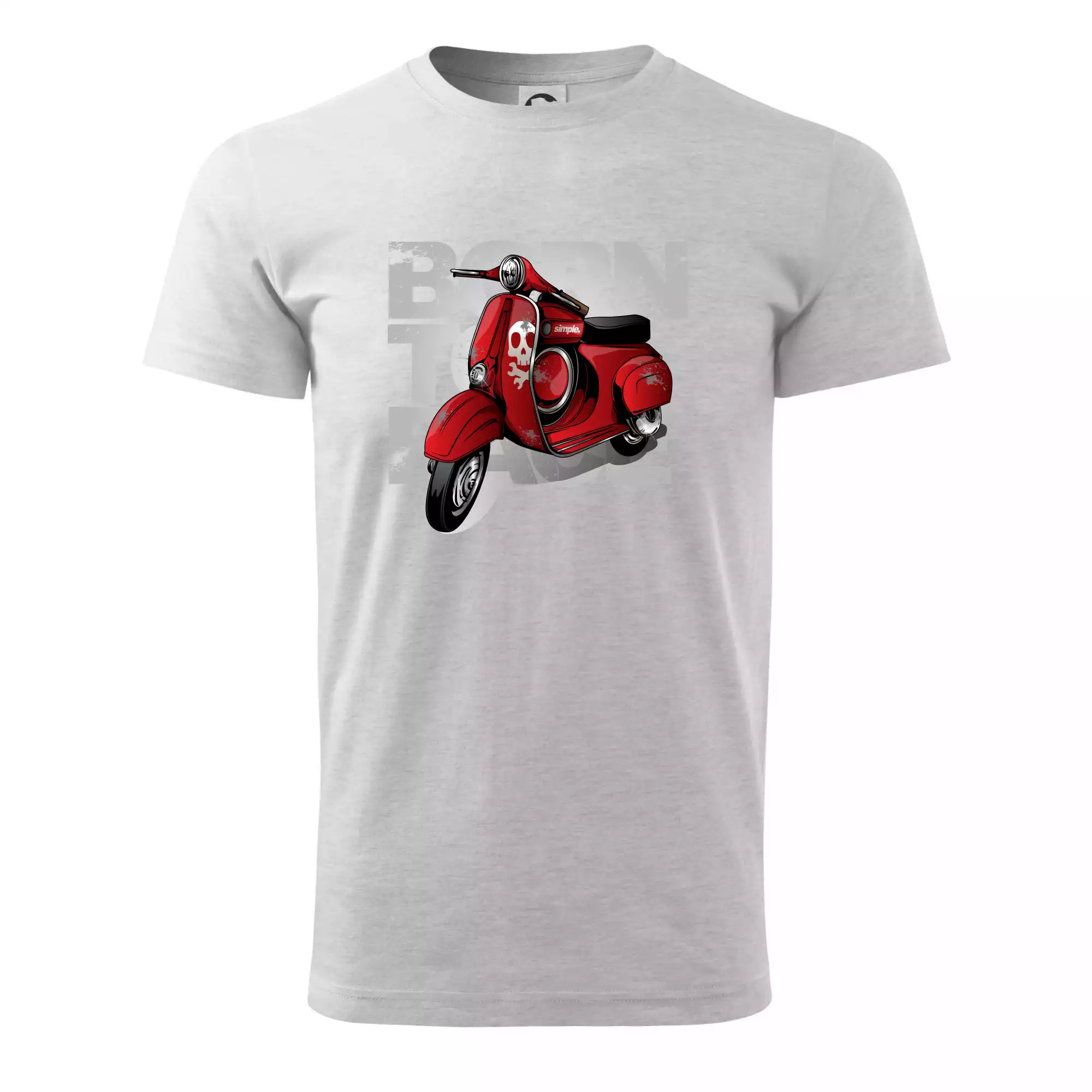 Scooter born to ride red