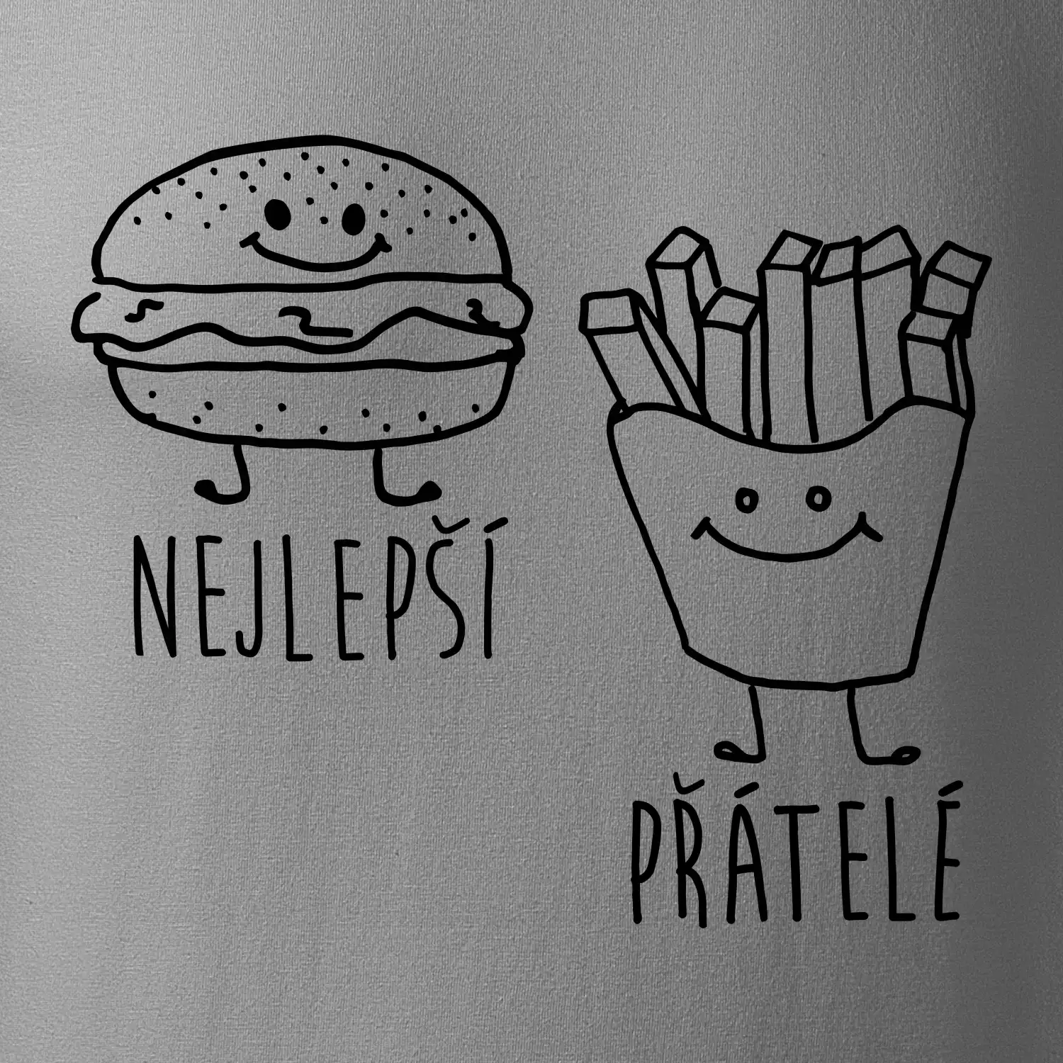 Nejlepší přátelé - Hamburger a hranolky