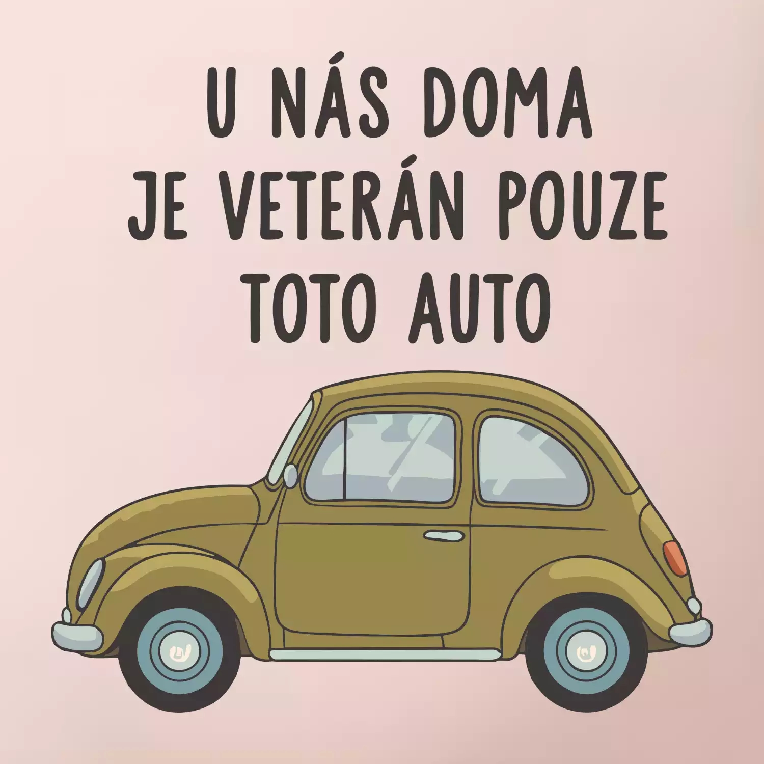 U nás doma je veterán pouze toto auto zelené