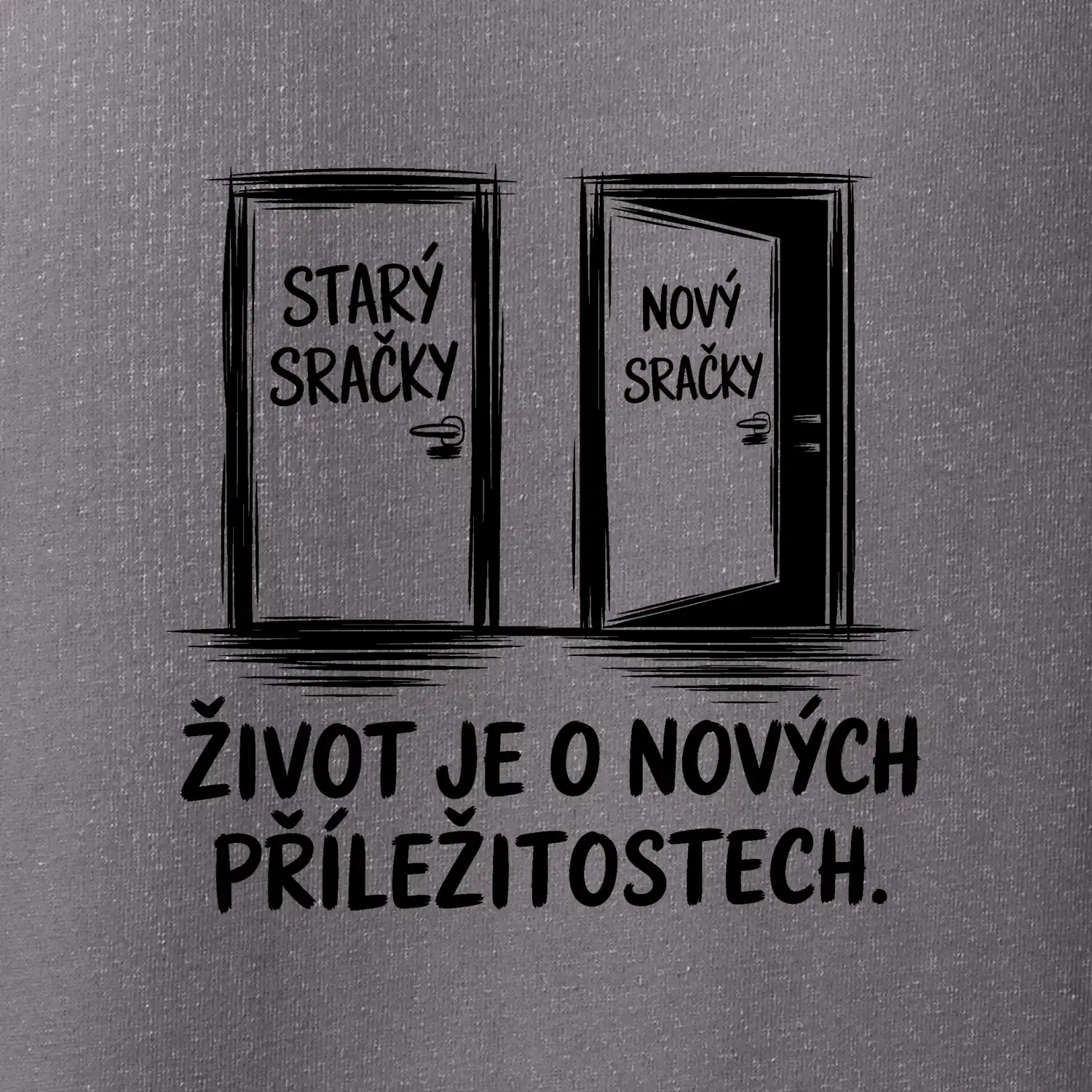 Dveře  - starý sračky - nový sračky