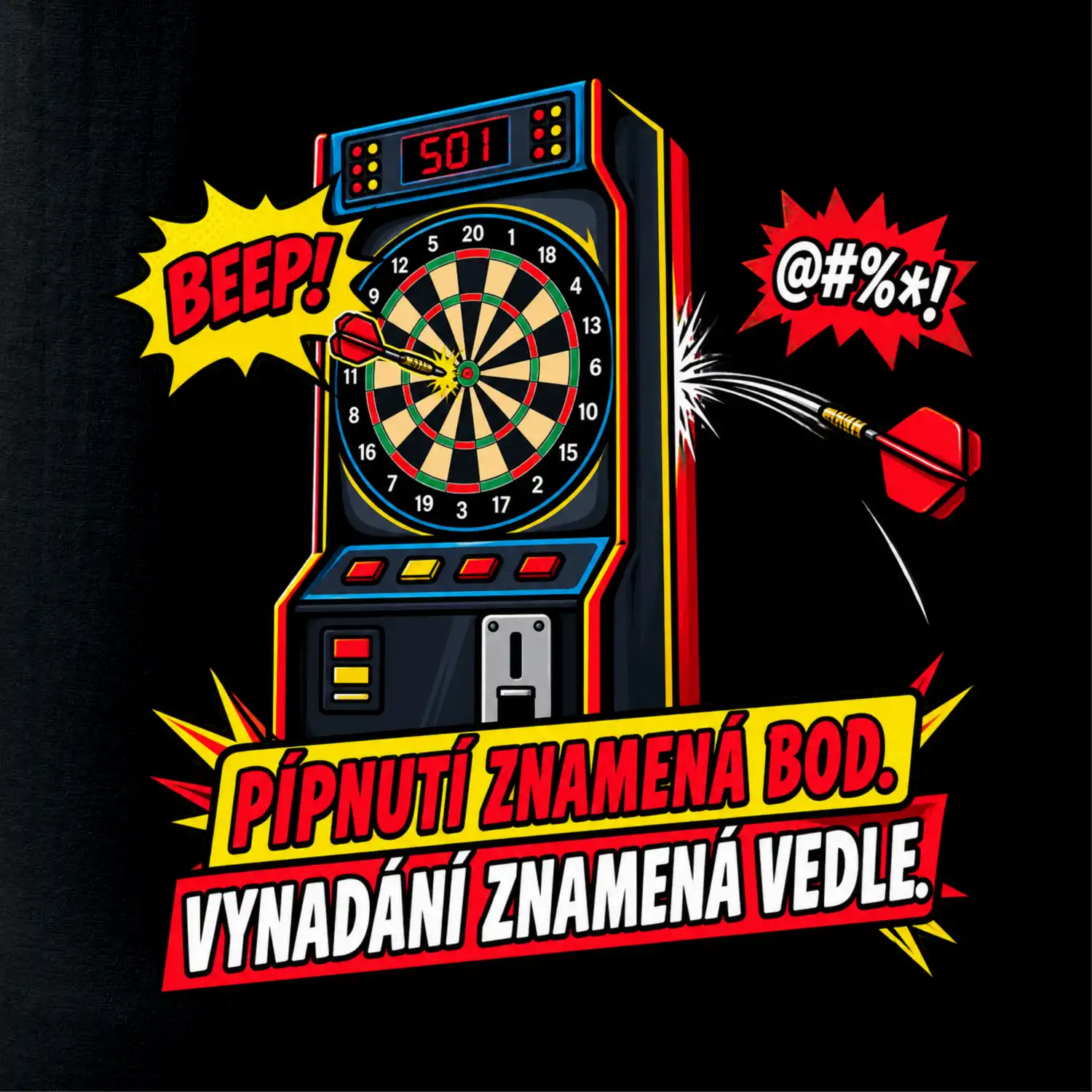 Pípnutí znamená bod. Vynadání znamená vedle