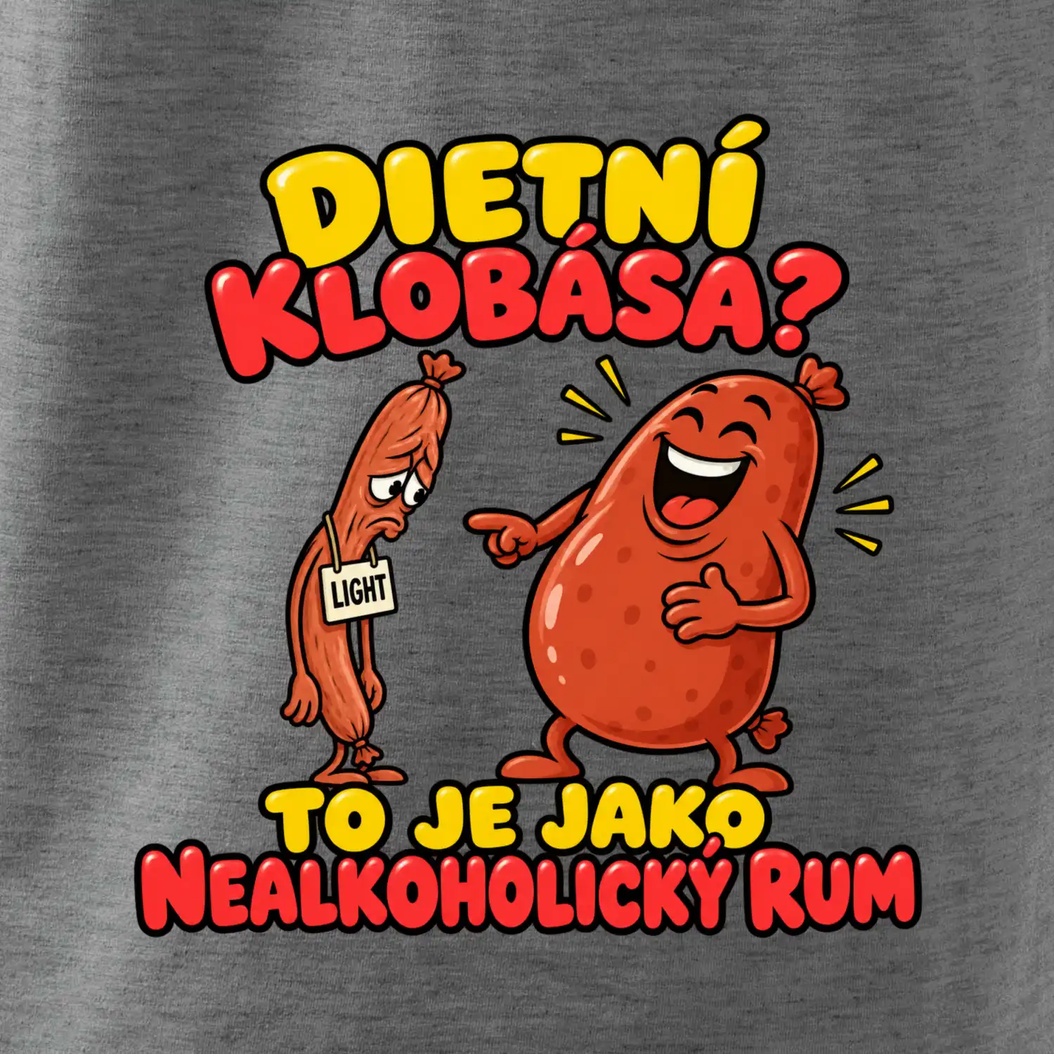 Dietní klobása jako nealkoholický rum
