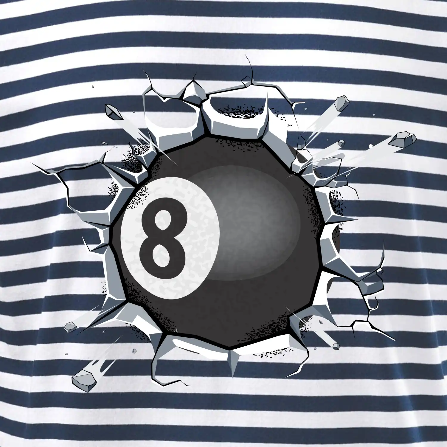 Kulečníková koule v triku