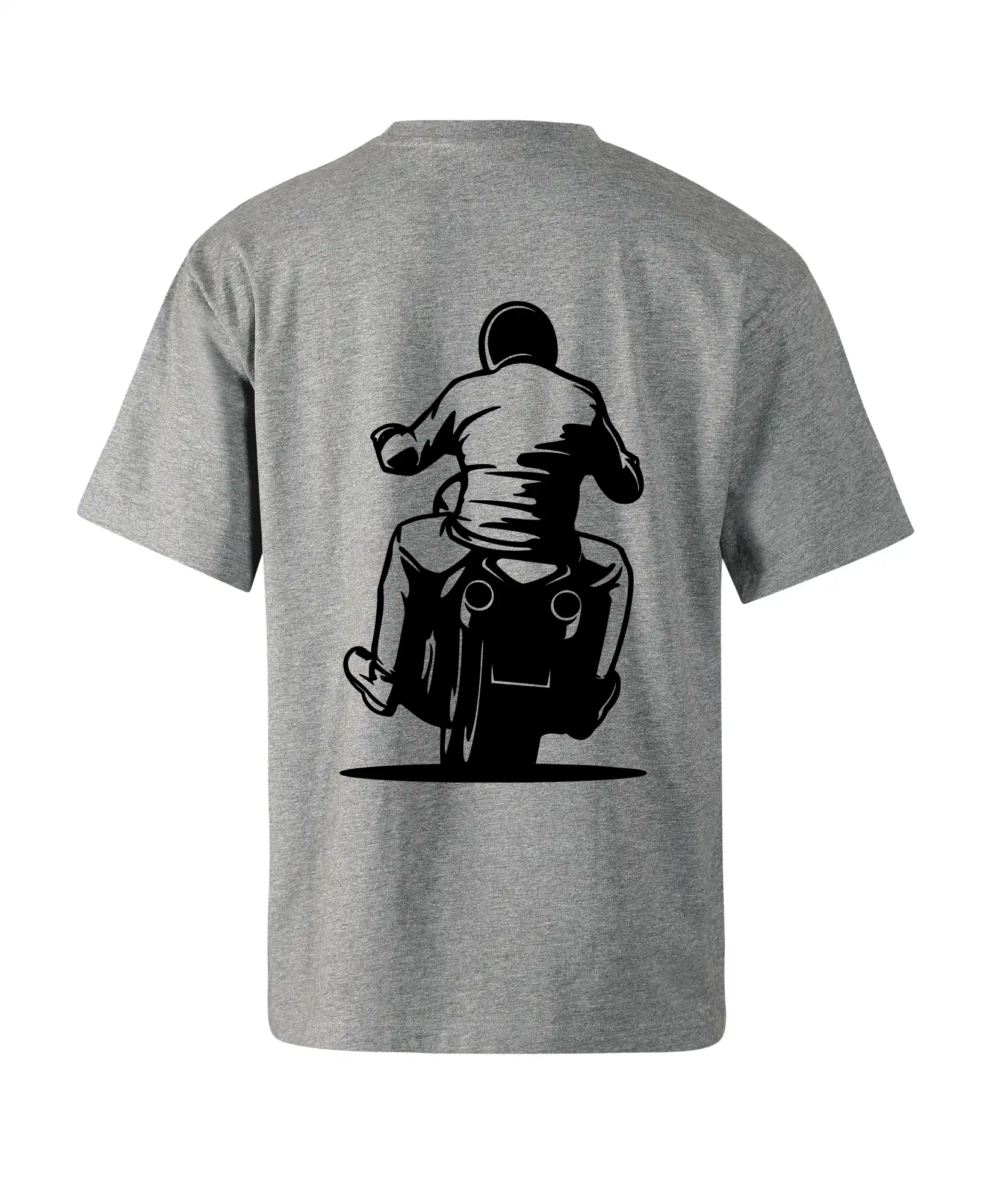 Motorkář na zádech - chopper