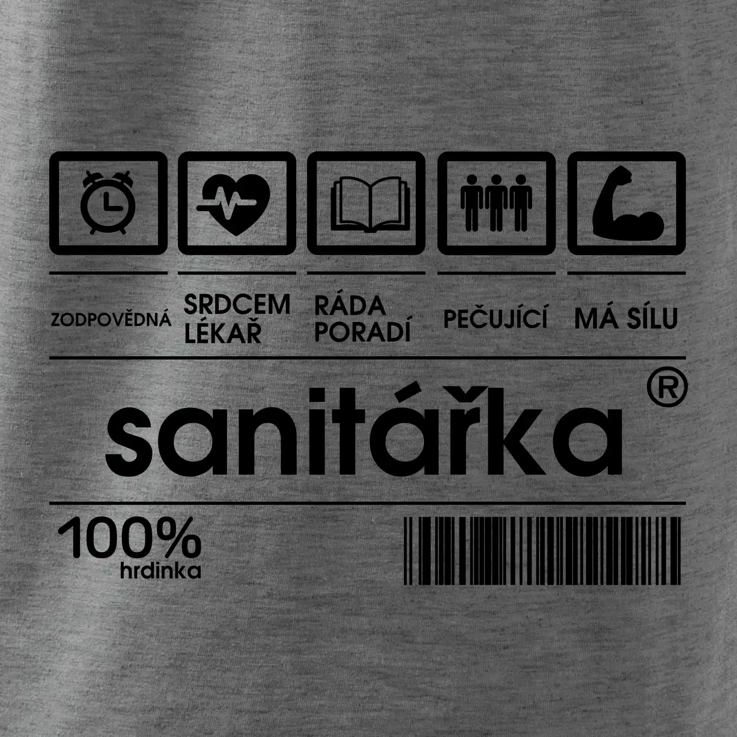 Čárový kód sanitářka
