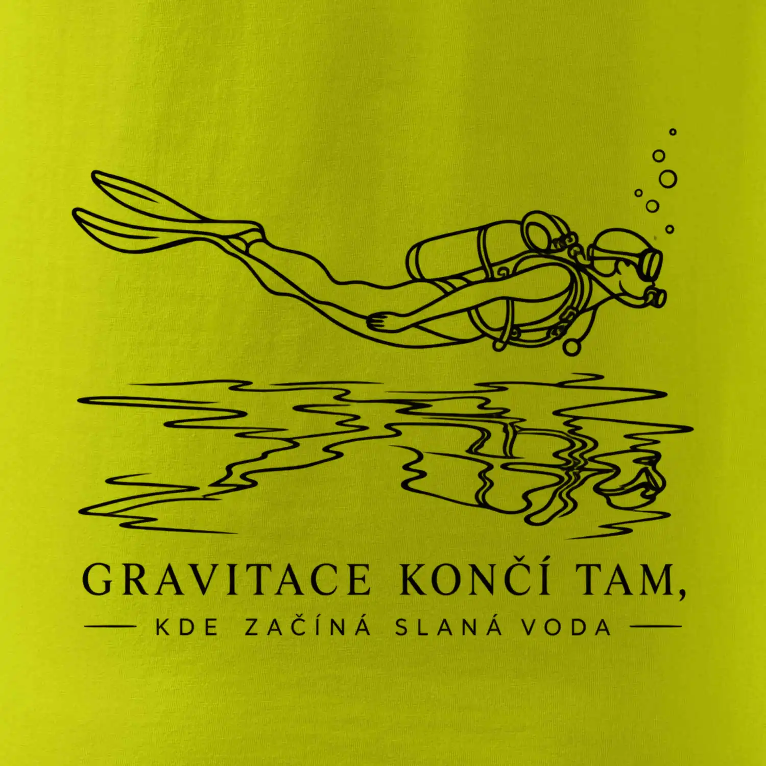 Gravitace končí ve slané vodě