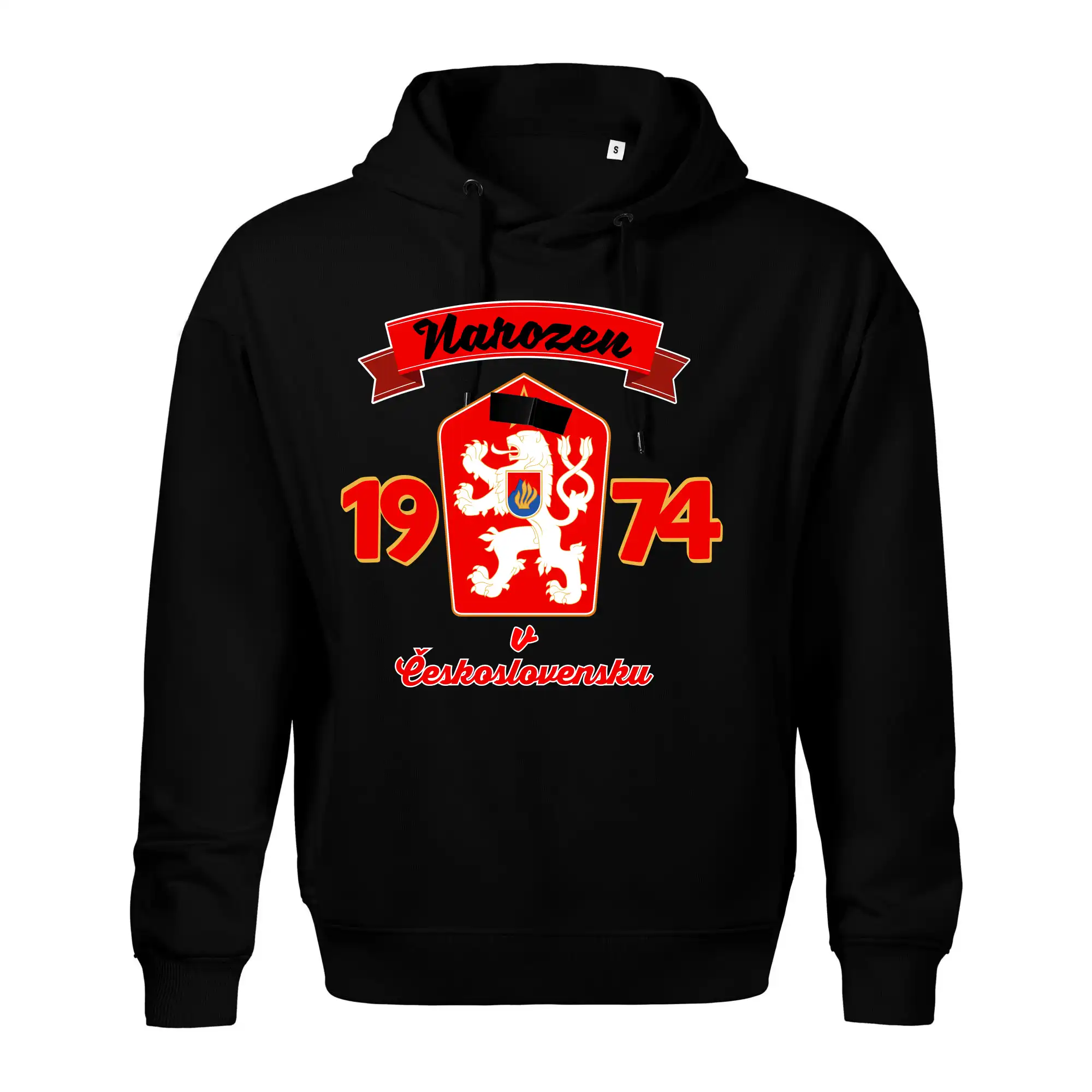 Narozen v Československu - Přelepený znak 1974