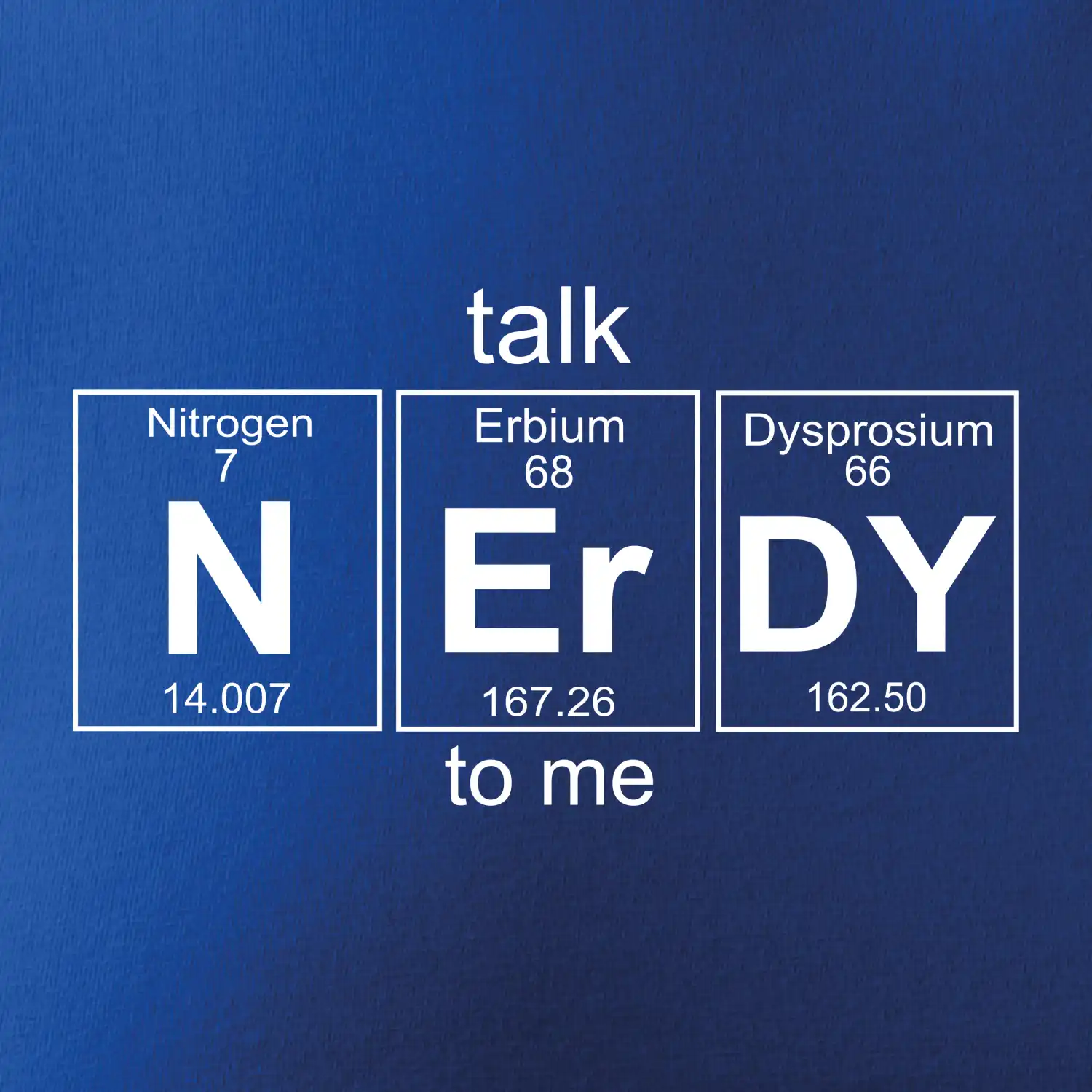 Talk nerdy - periodická tabulka