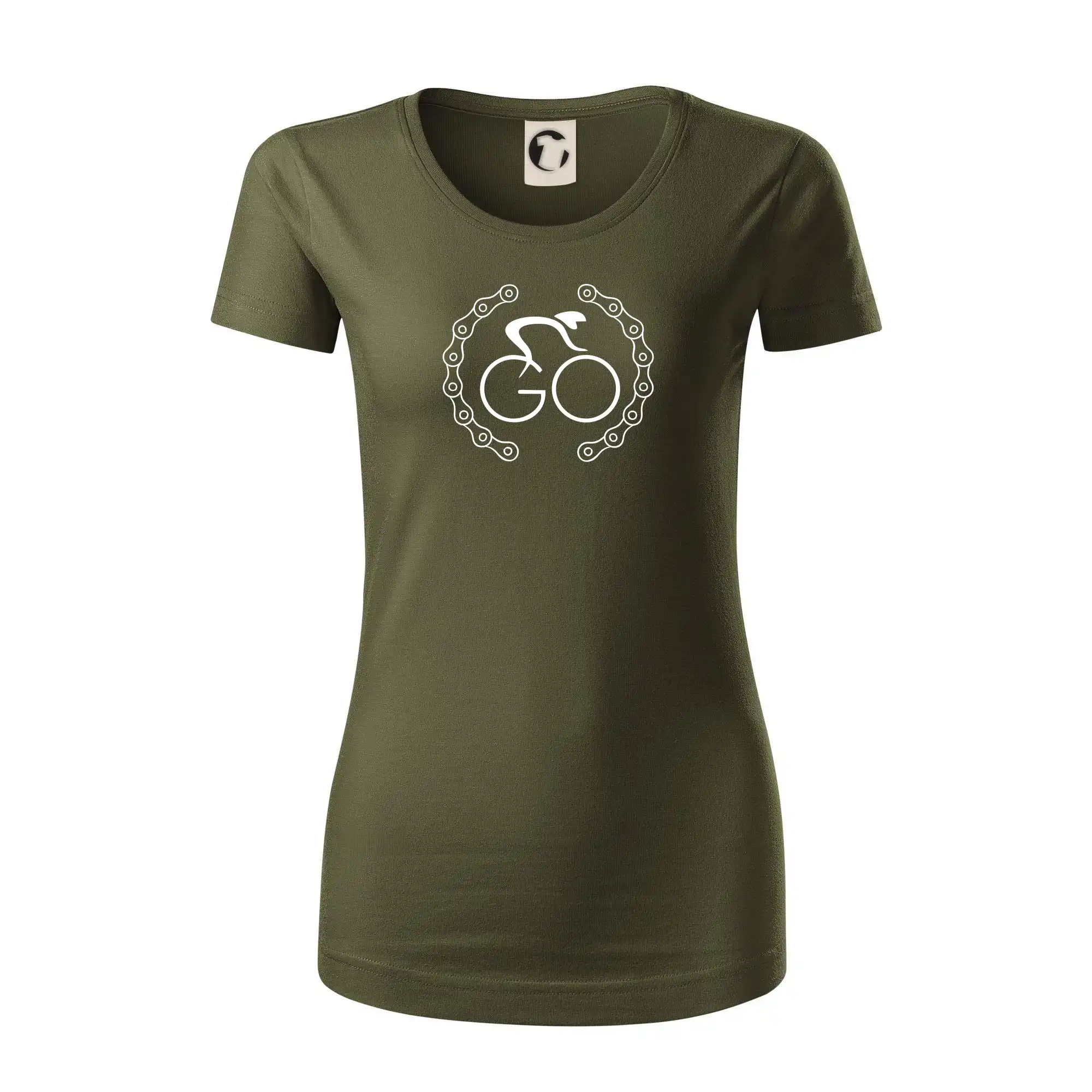 Logo cyklisty a řetěz