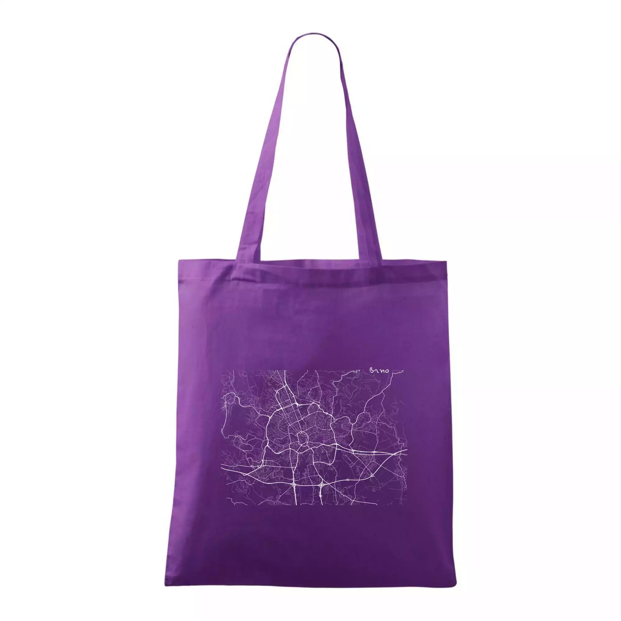 Černobílá mapa Brno