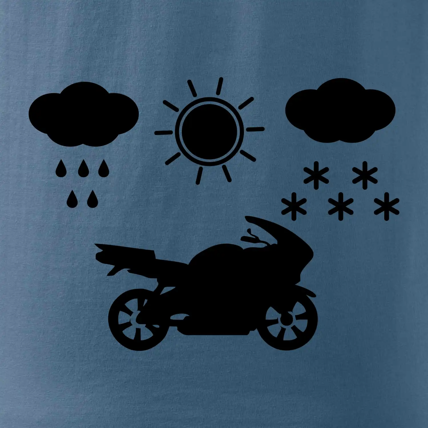 Motorkář za každého počasí - silnice