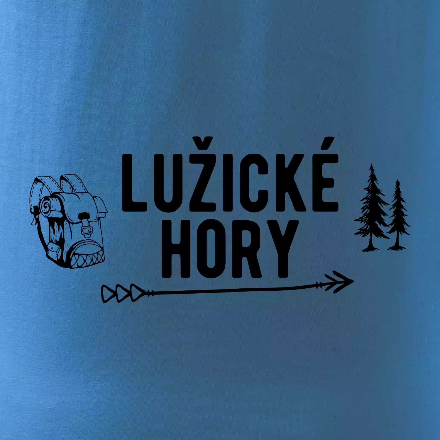 Lužické hory nápis