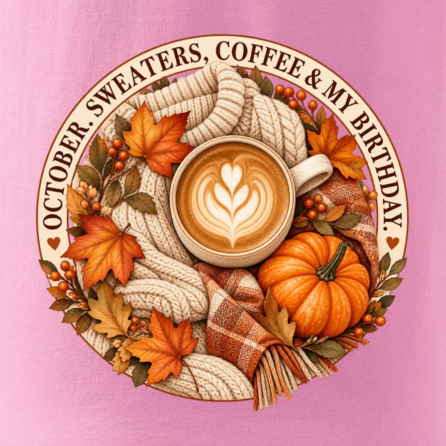 October sweaters coffee my birthday podzimní káva a svetr