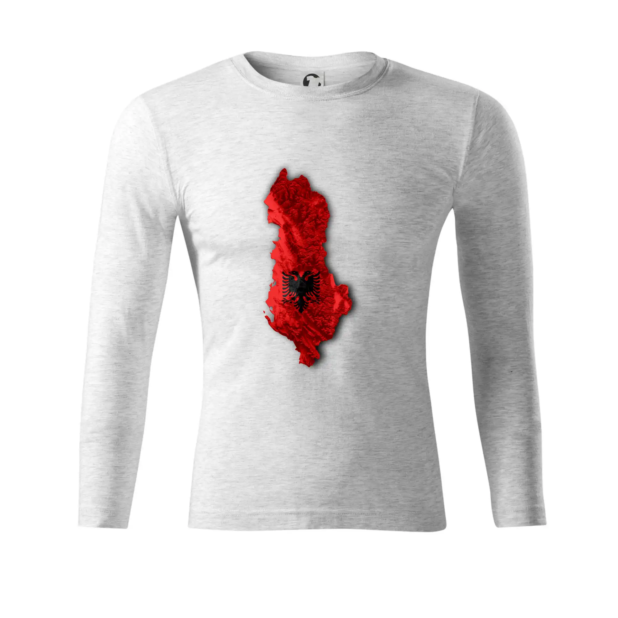 Mapa Albánie reliéf hor