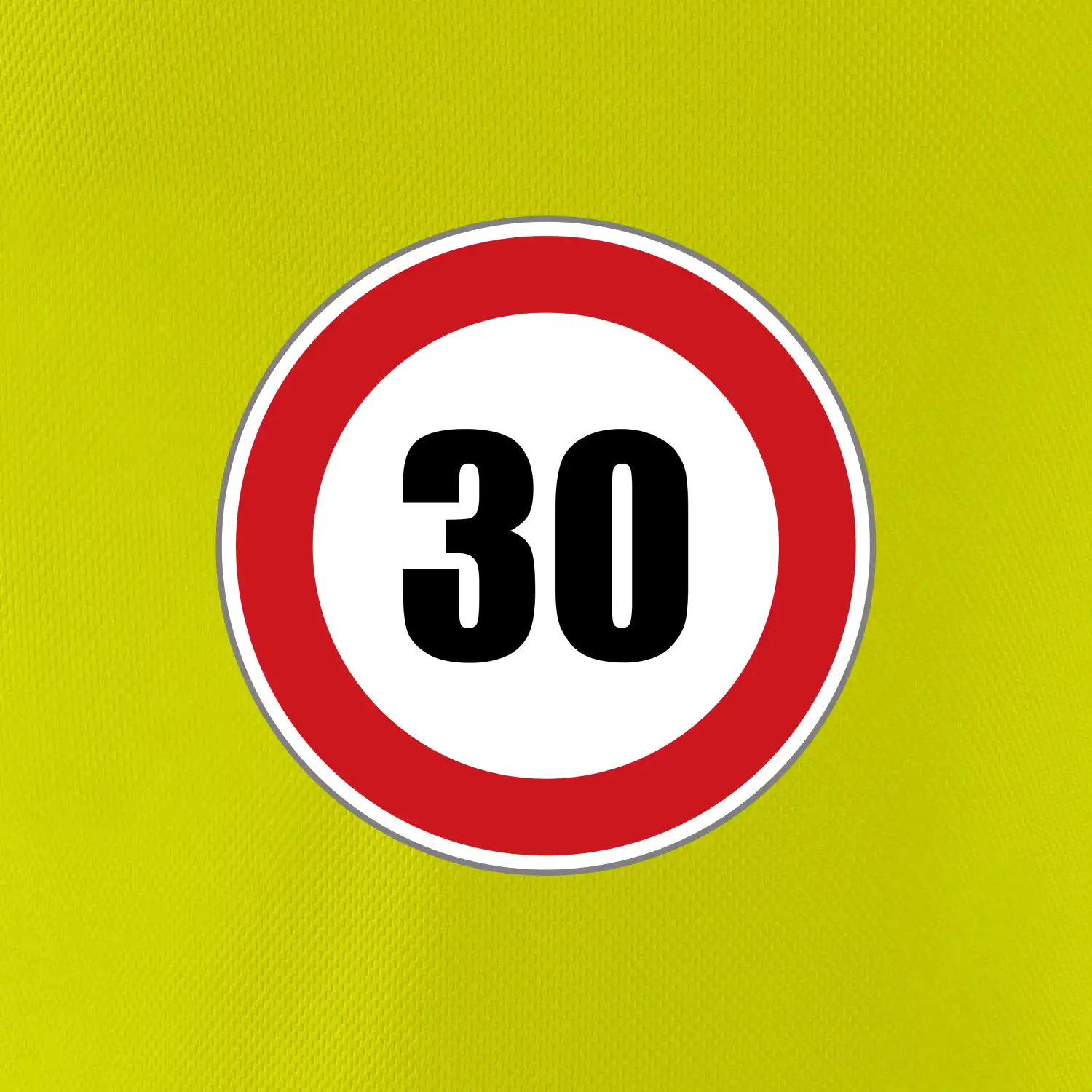 Dopravní značka - omezení rychlosti 30