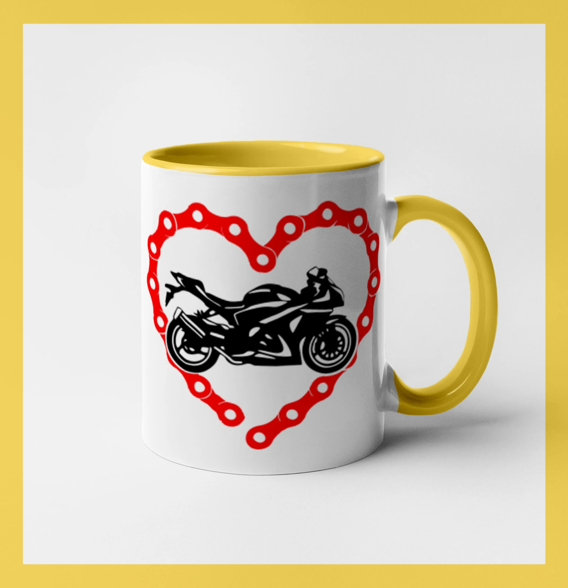 Moto srdce řetěz - silniční