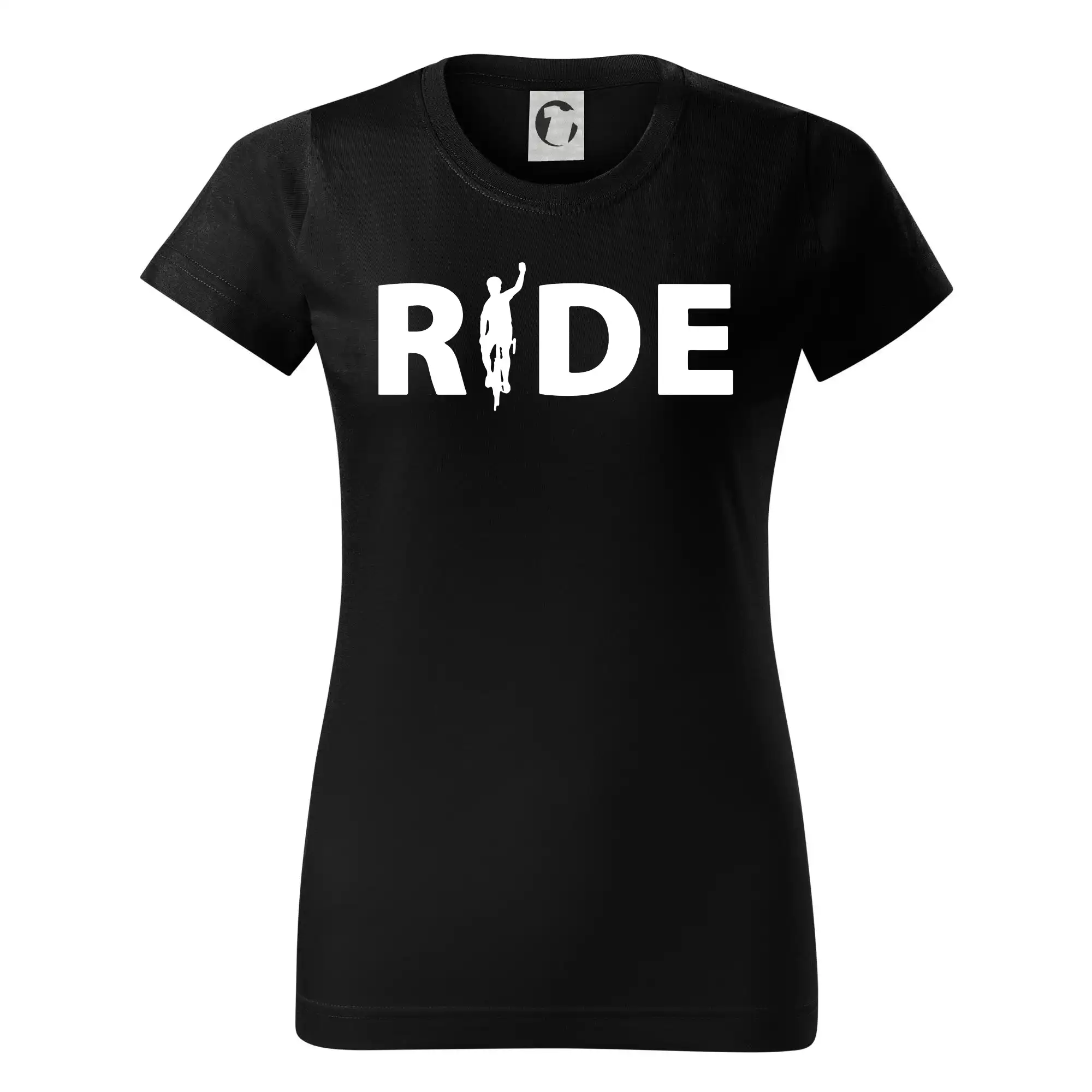 Ride - nápis s cyklistou